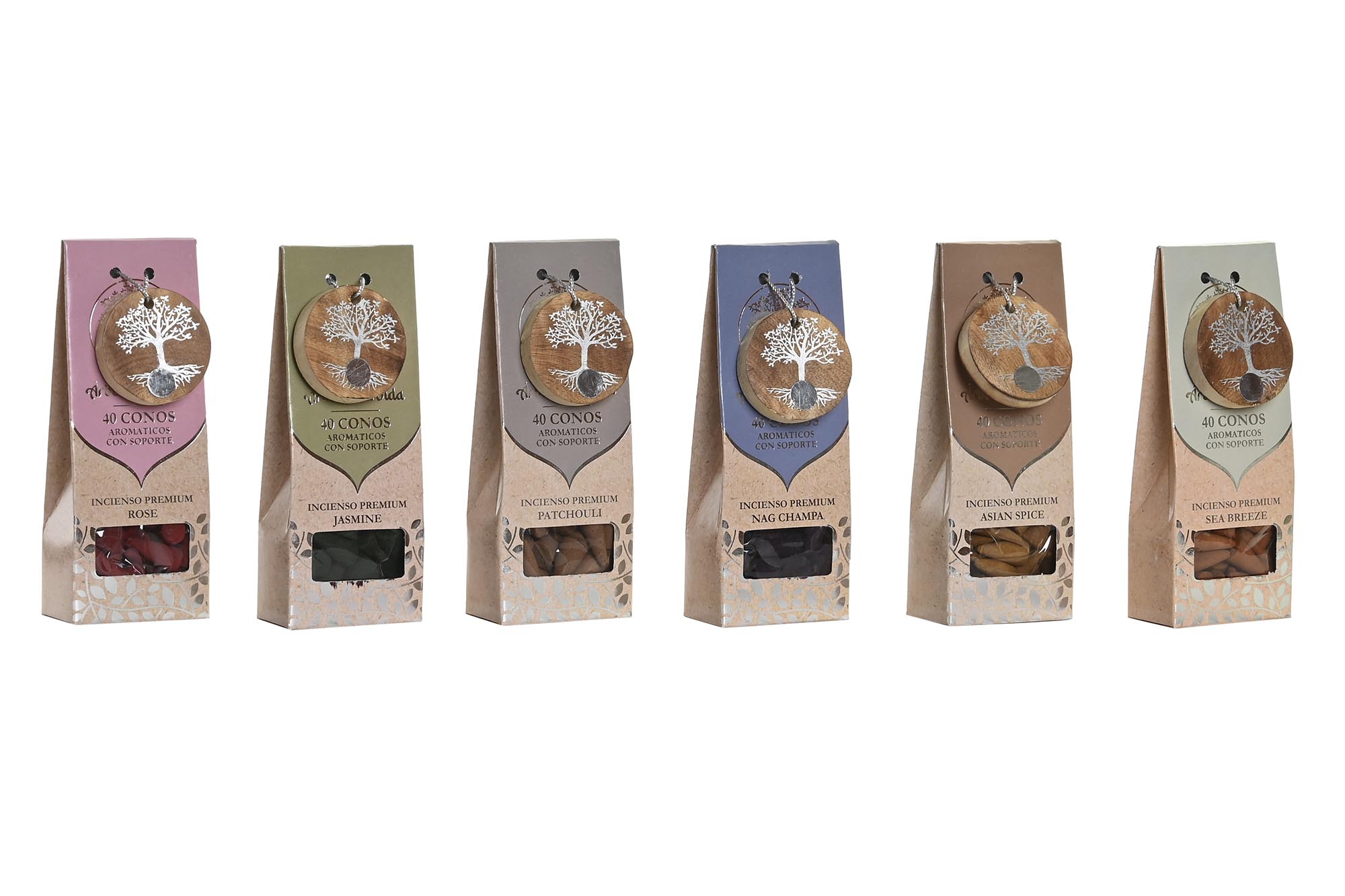 INCIENSO CONO SET 30 AROMA 45,5X31X13 ARBOL DE LA