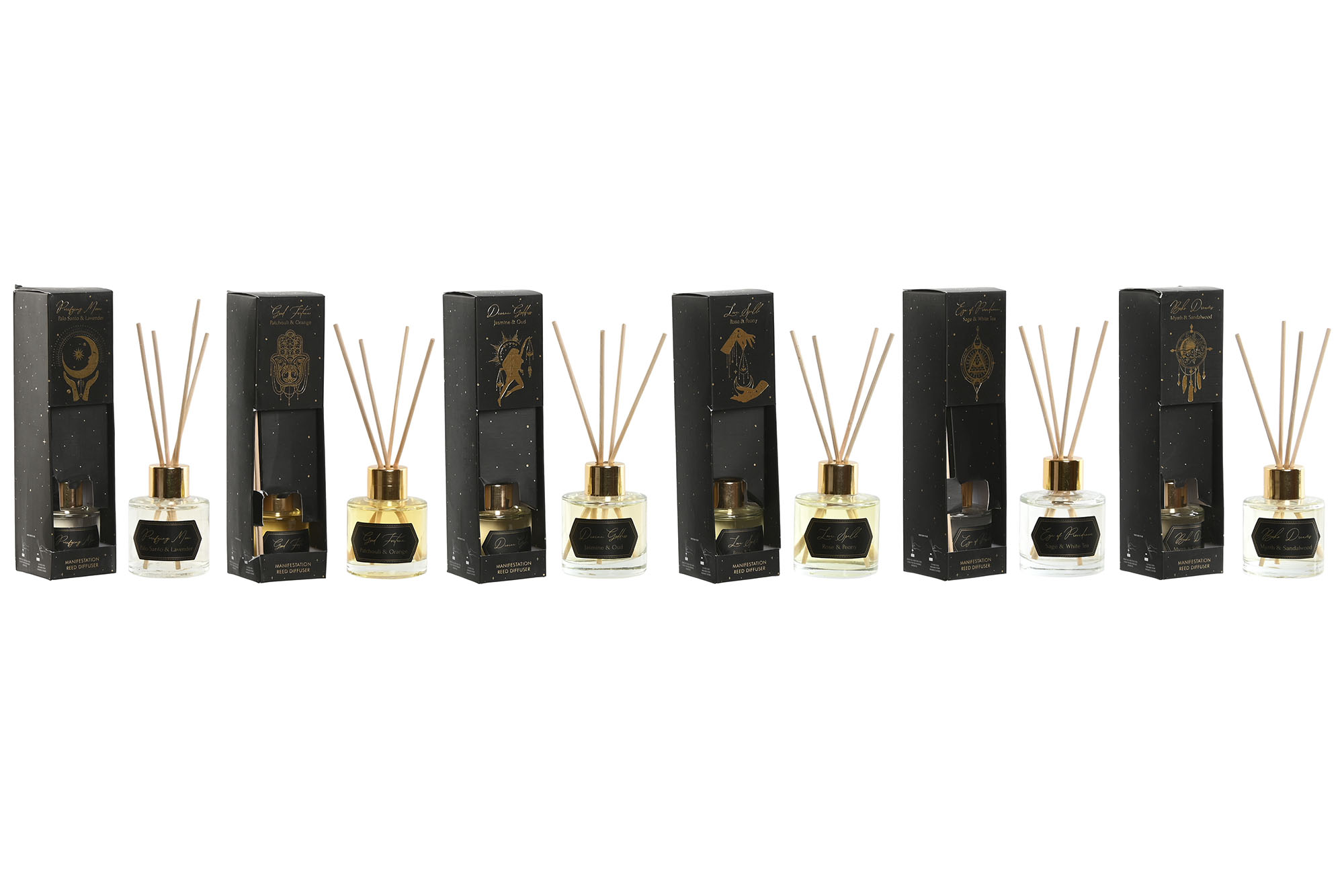 AMBIENTADOR MIKADO CRISTAL 5,5X5X20,5 50ML 6 SURT.