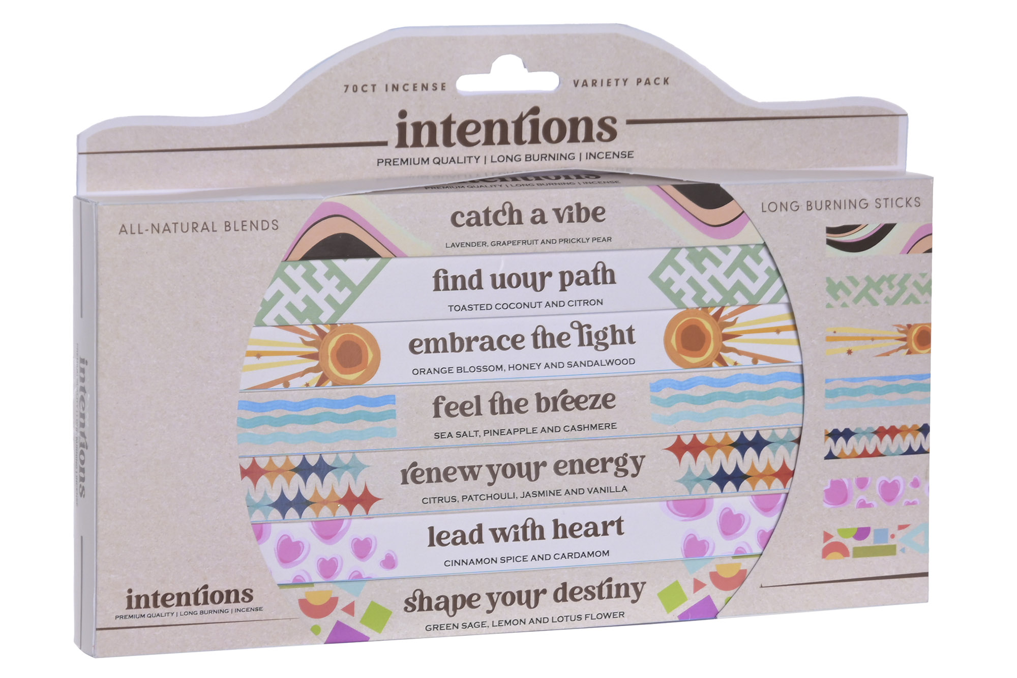 INCIENSO VARILLA SET 70 AROMA 27X2X18 INTENTIONS 2