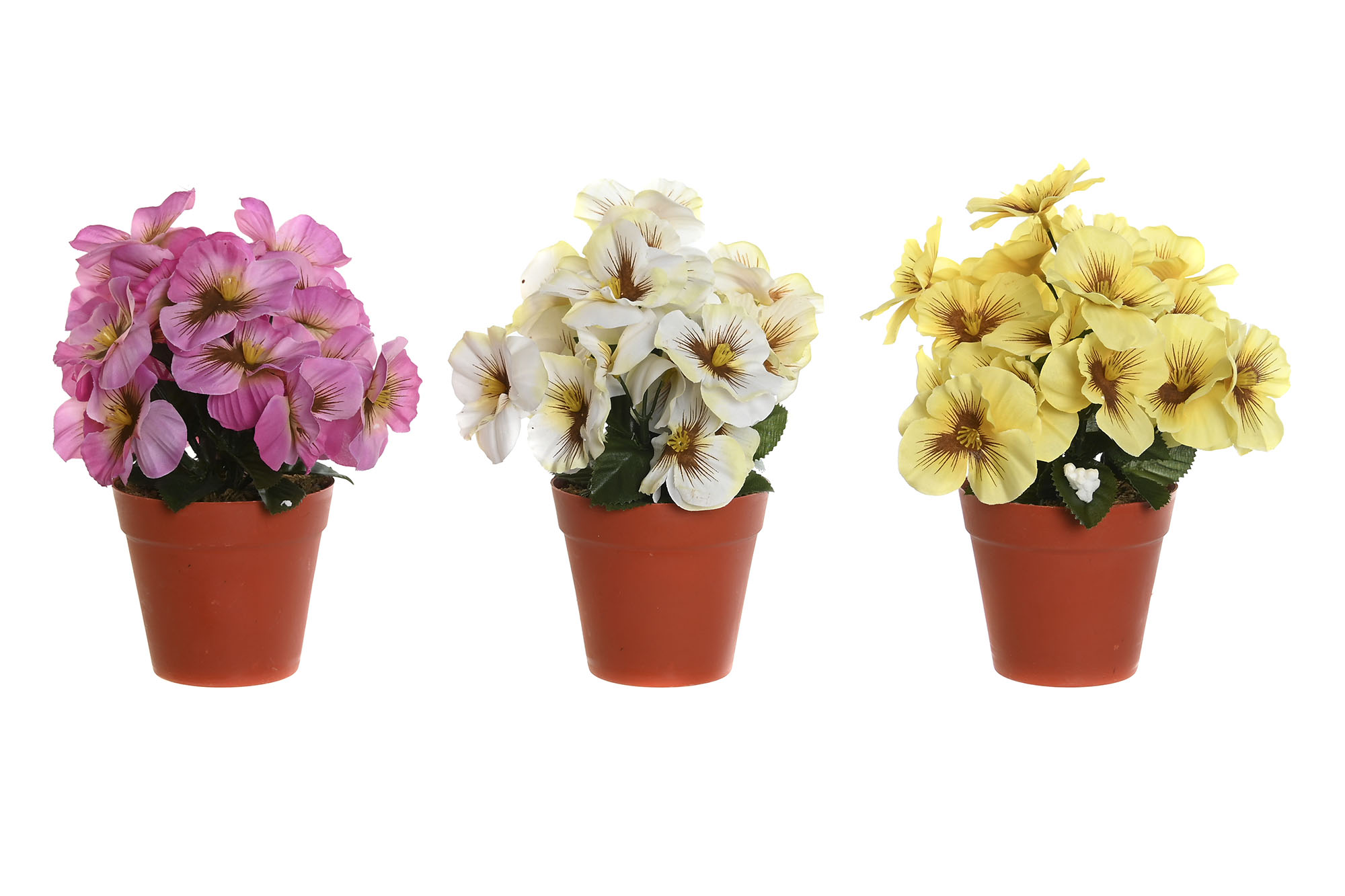 PLANTA POLIESTER PE 15X15X20 FLOR MARIPOSA 3 SURT.
