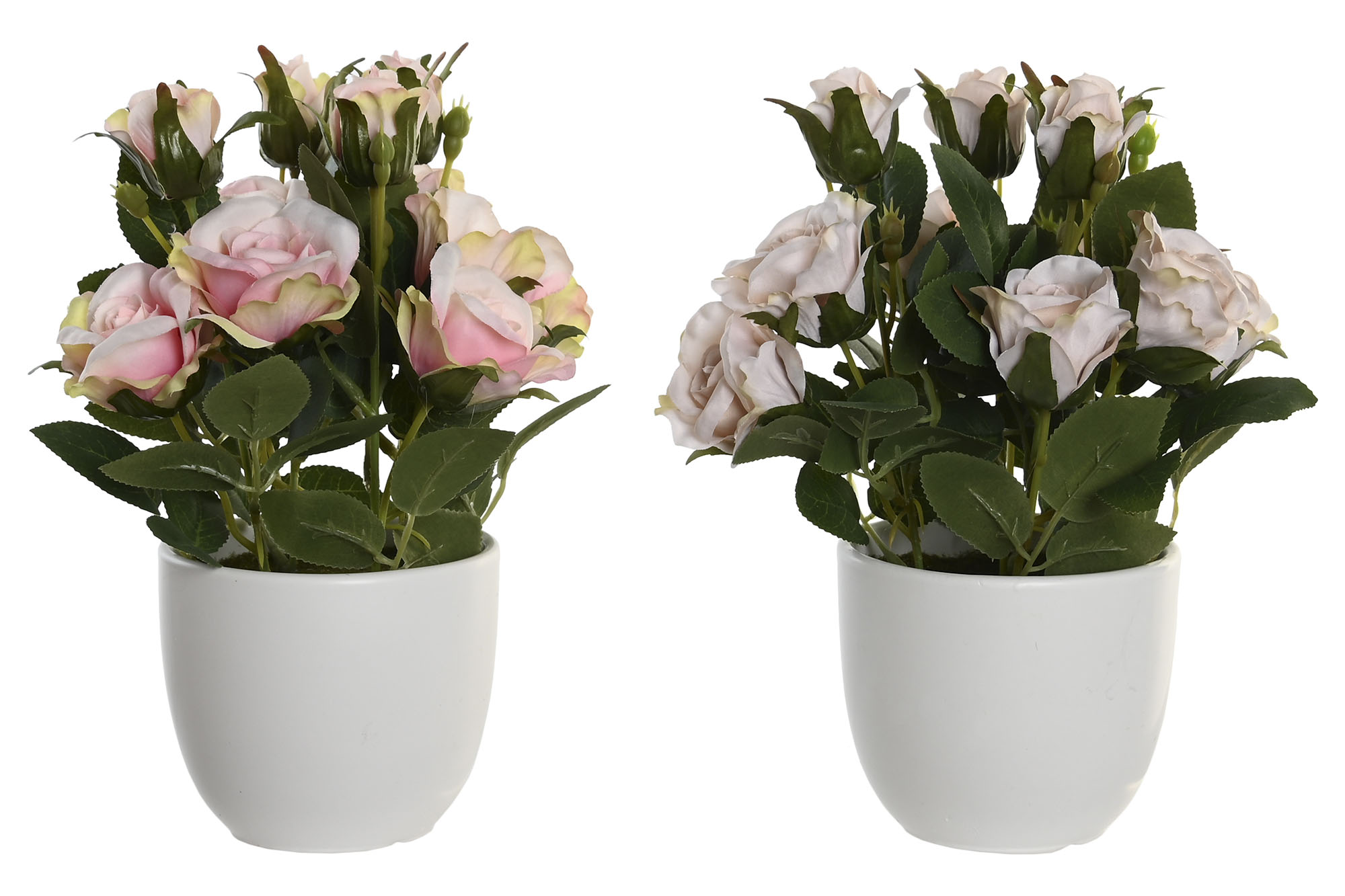 PLANTA POLIESTER PE 10,5X10,5X25 ROSAS 2 SURT.
