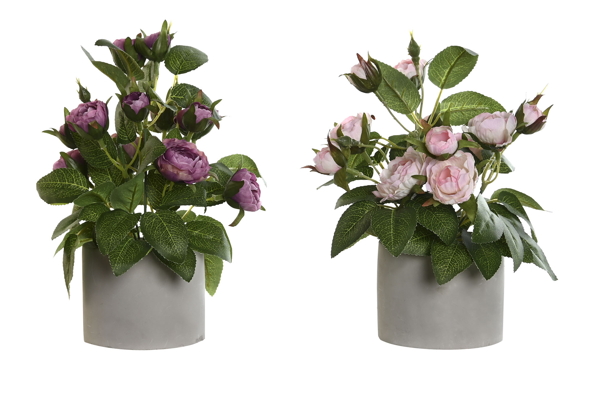 PLANTA POLIESTER PE 16X16X25 ROSAS 2 SURT.