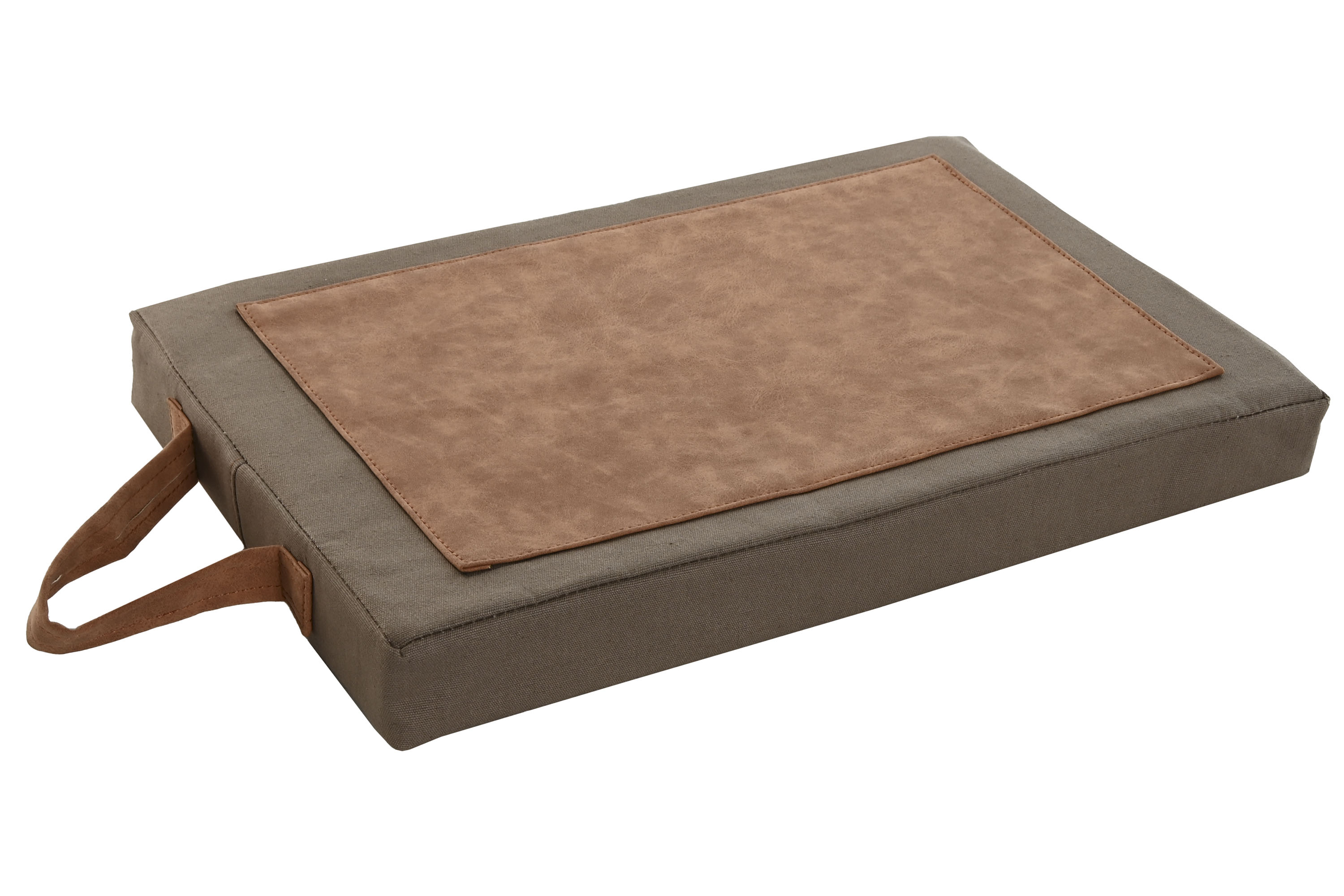 COJIN SUELO ALGODON CANVAS 40X25X4 VERDE