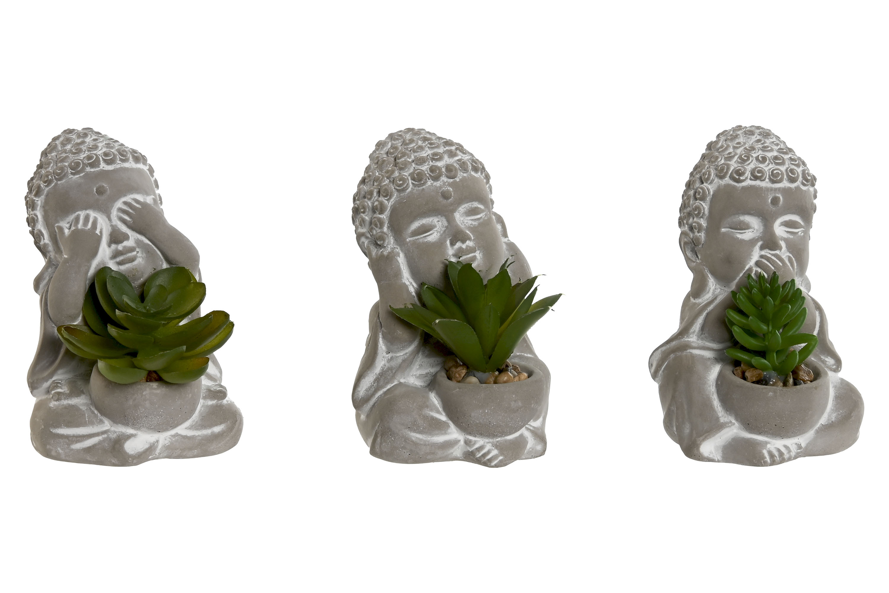PLANTA CEMENTO PE 8,5X7X11 BUDHA 3 SURT.