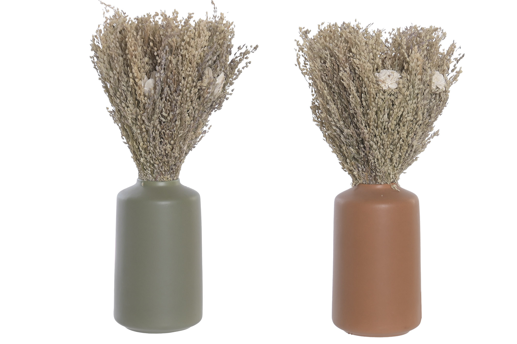 PLANTA FLOR SECA CERAMICA 12X12X30 2 SURT.
