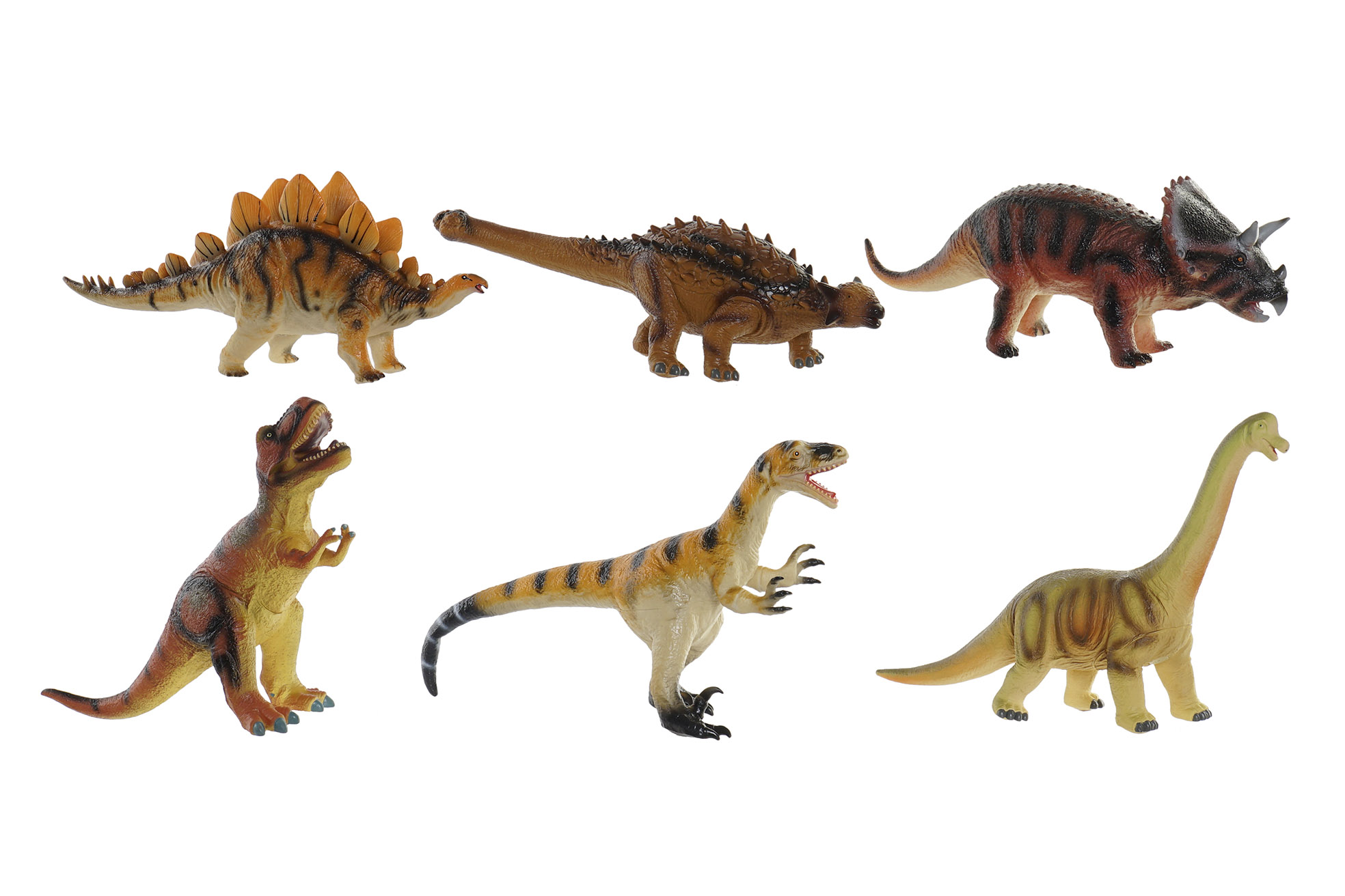 JUGUETE PVC 10X50X20 DINOSAURIOS BLANDO 6 SURT.