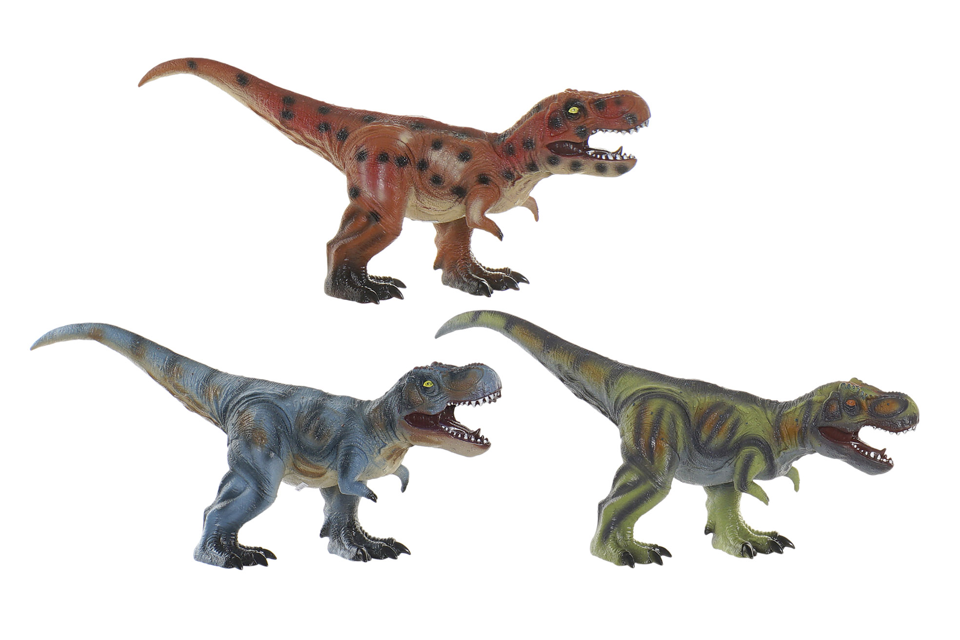 JUGUETE PVC 60X17X28 DINOSAURIOS BLANDO 3 SURT.