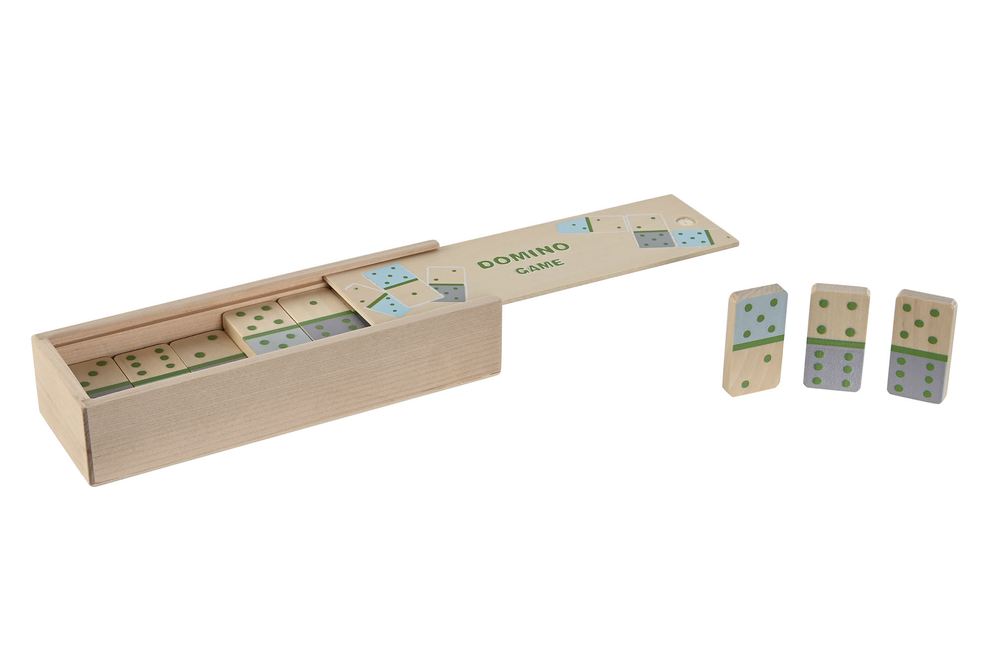 JUEGO DE MESA MADERA 19X6,5X4 DOMINO MULTICOLOR