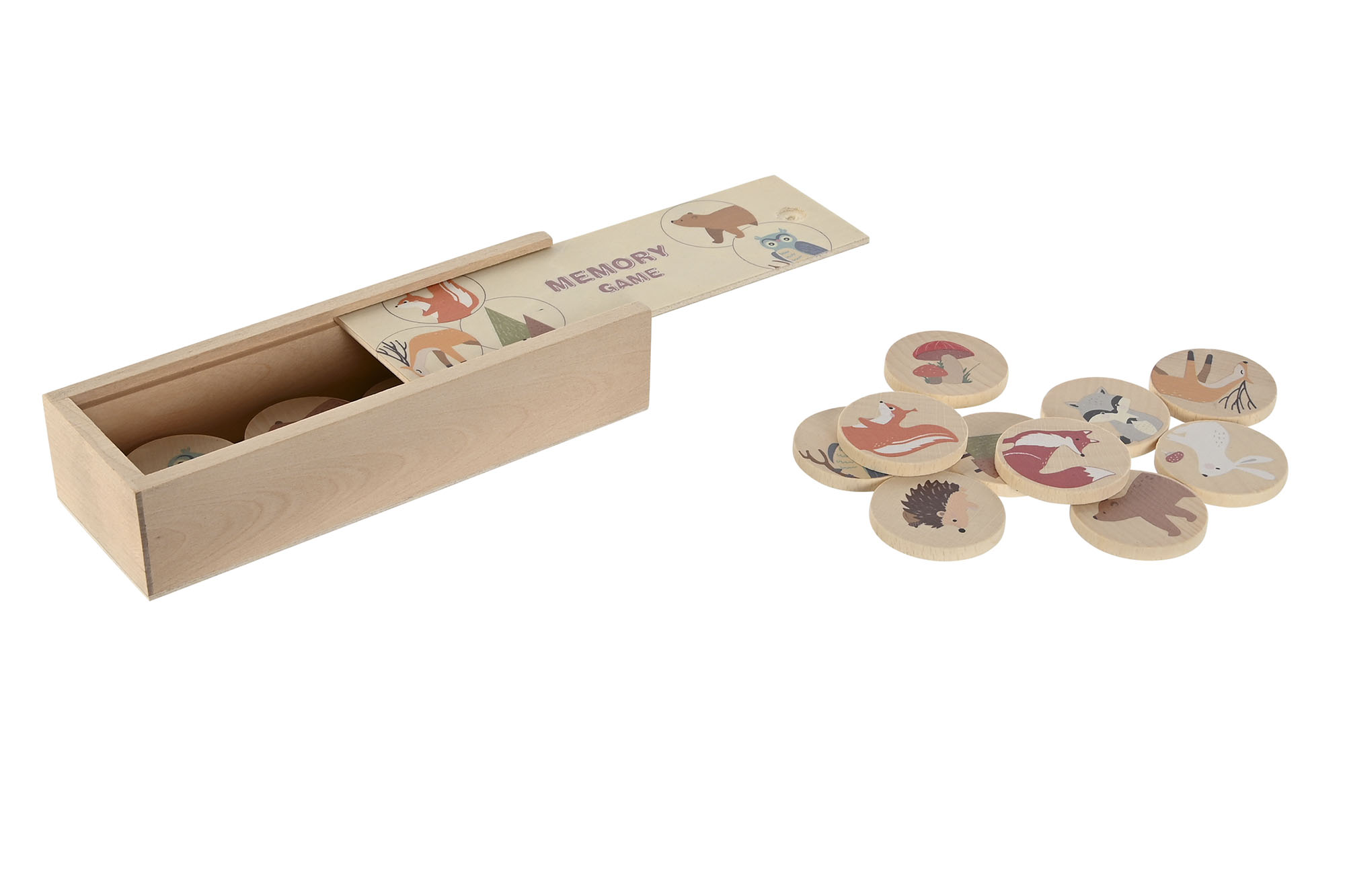 JUEGO DE MESA SET 21 MADERA 19X6,5X4 MEMORIA