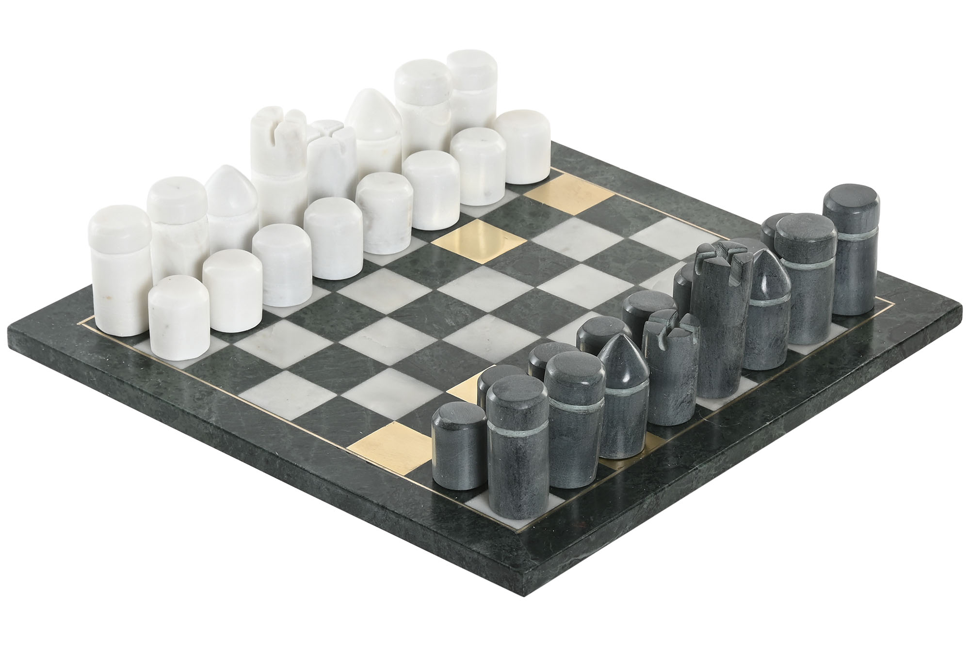 JUEGO DE MESA MARMOL LATON 35,5X35,5X1,5 AJEDREZ
