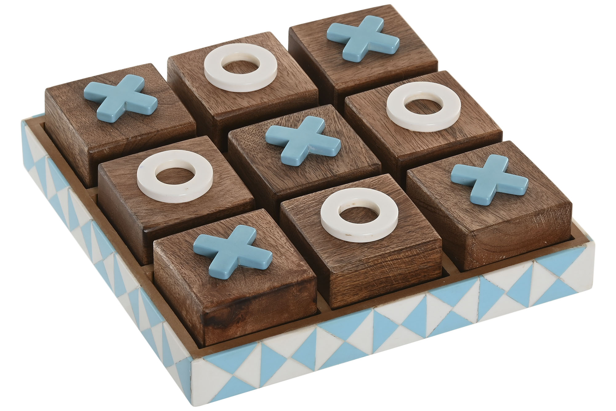 JUEGO DE MESA MANGO RESINA 20X20X5 TRES EN RAYA