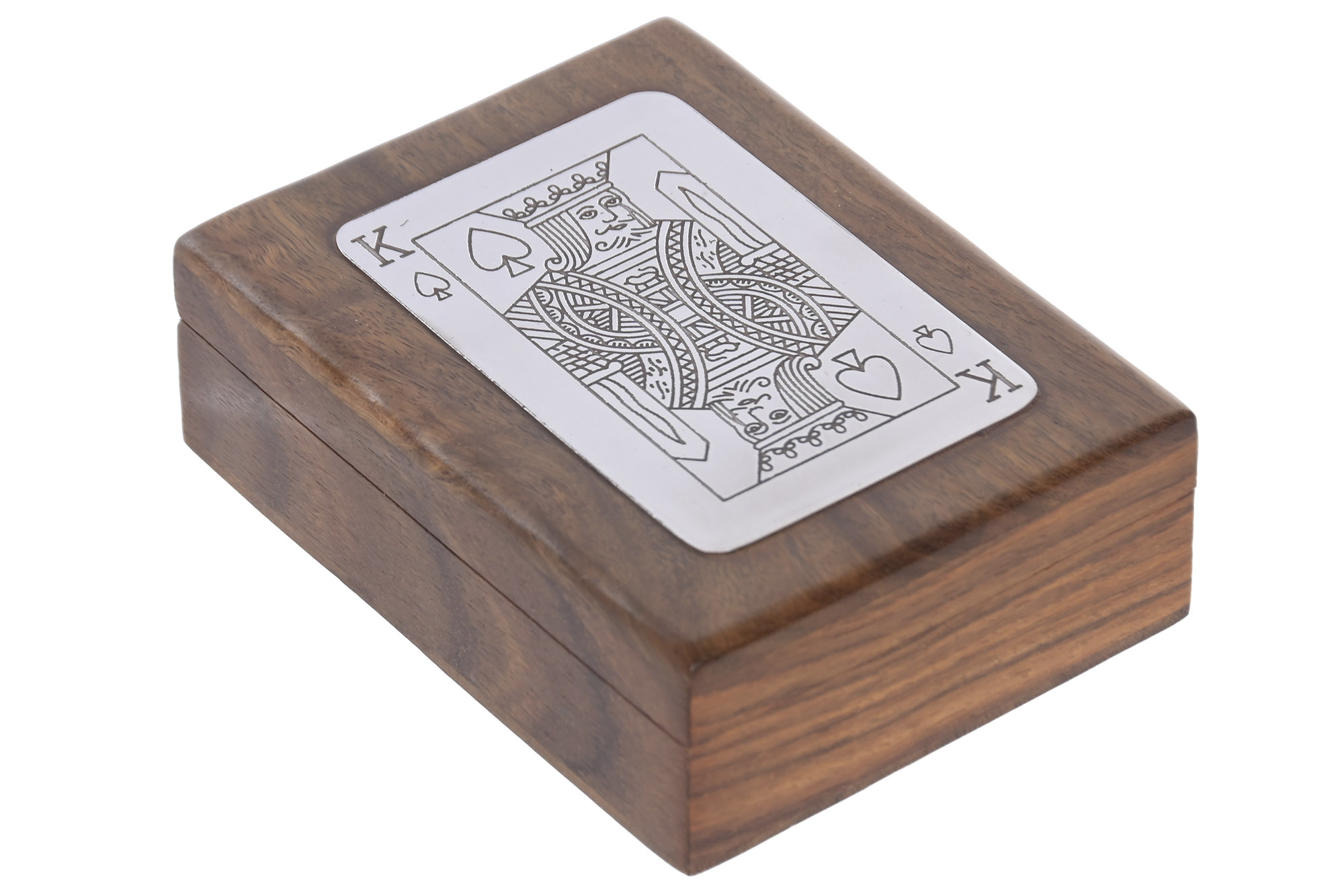 JUEGO SET 2 SHEESHAM LATON 11,5X8,5X3,8 MARRON