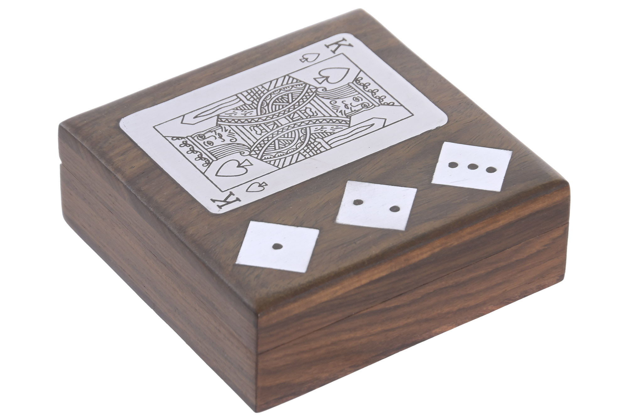 JUEGO SET 3 SHEESHAM LATON 11,5X11,5X4 MARRON