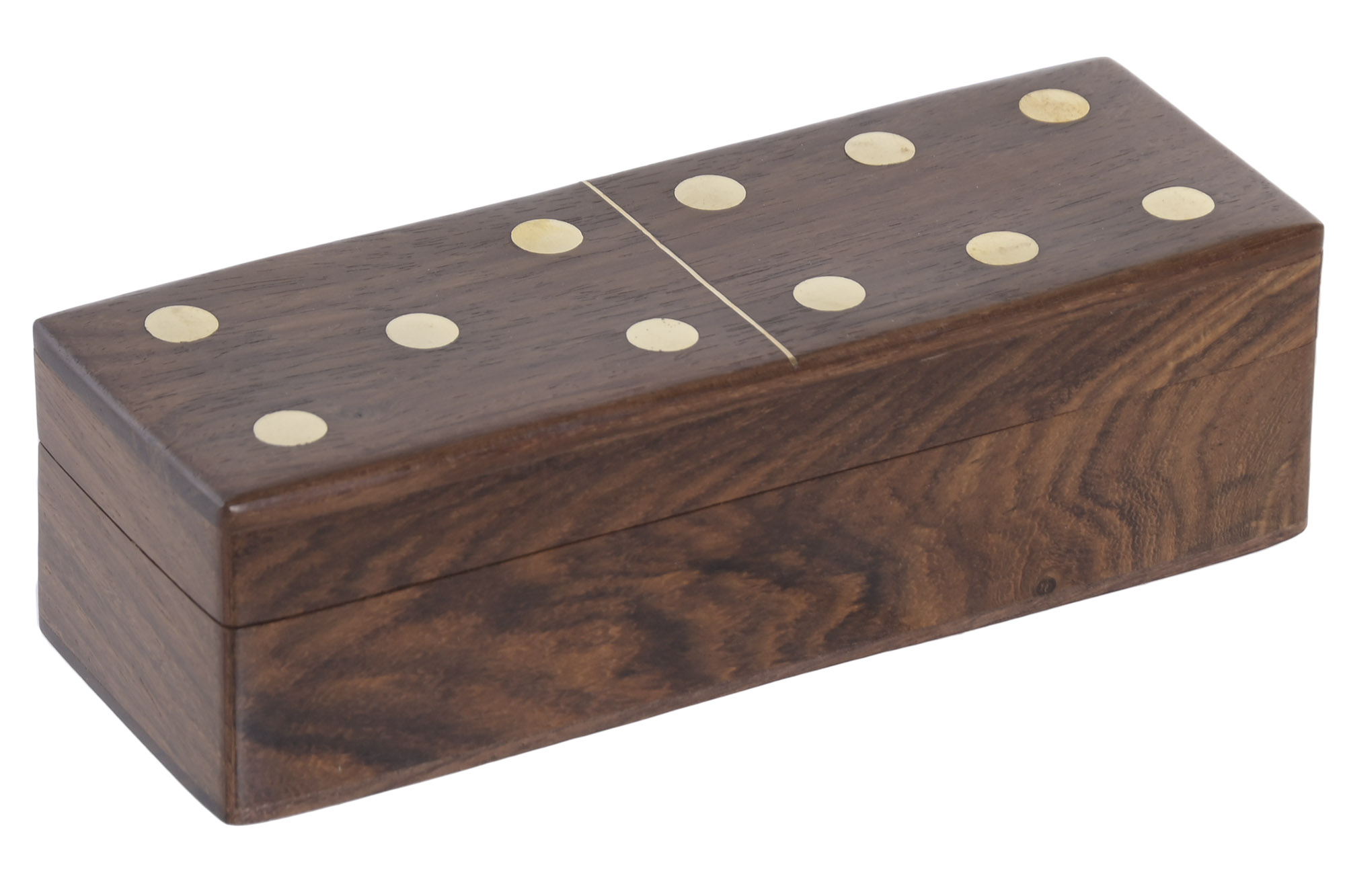 JUEGO SET 2 ACACIA 15,5X5,5X4,5 DOMINO MARRON