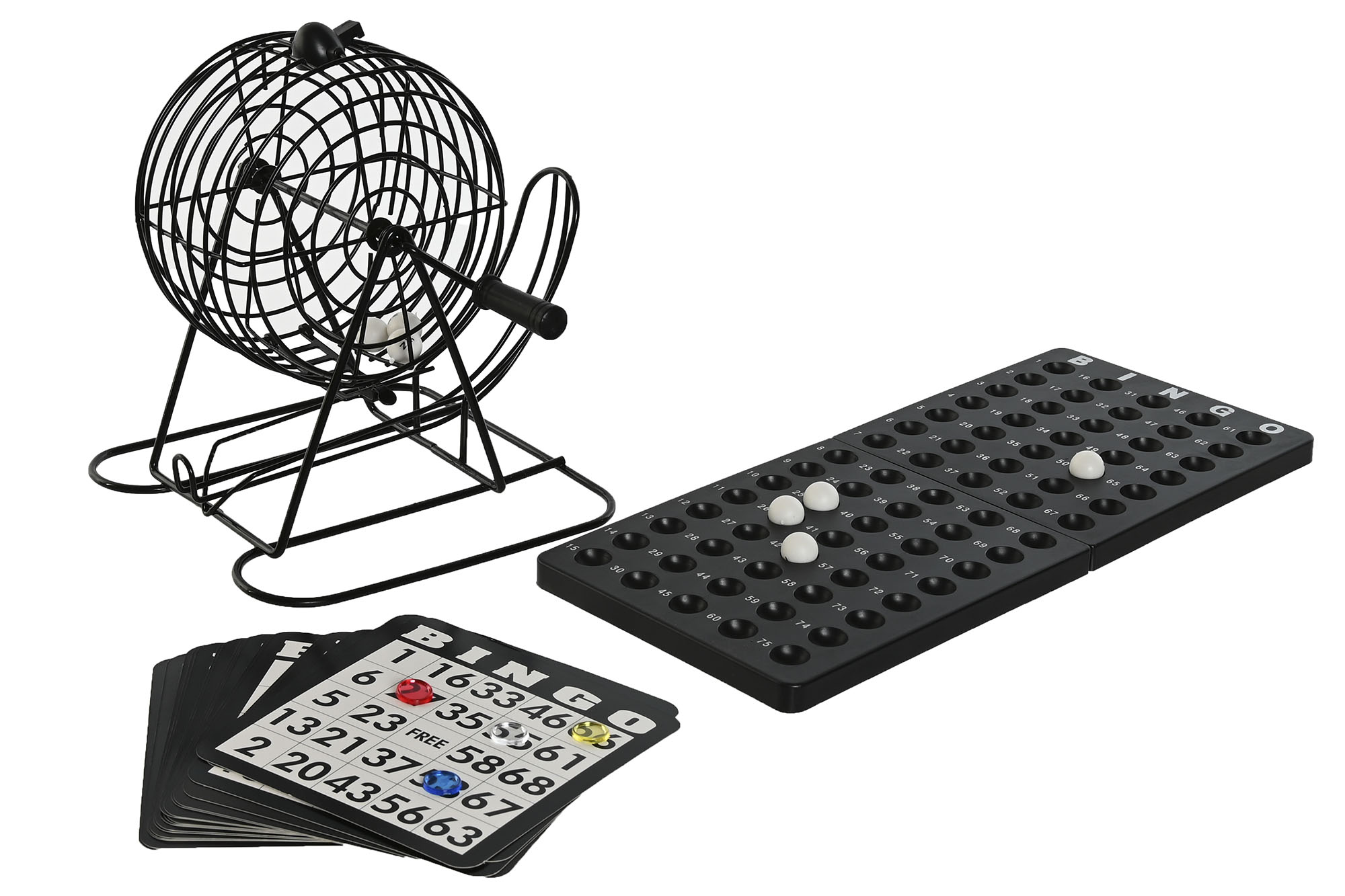 JUEGO DE MESA METAL PE 18,5X21X20 BINGO NEGRO