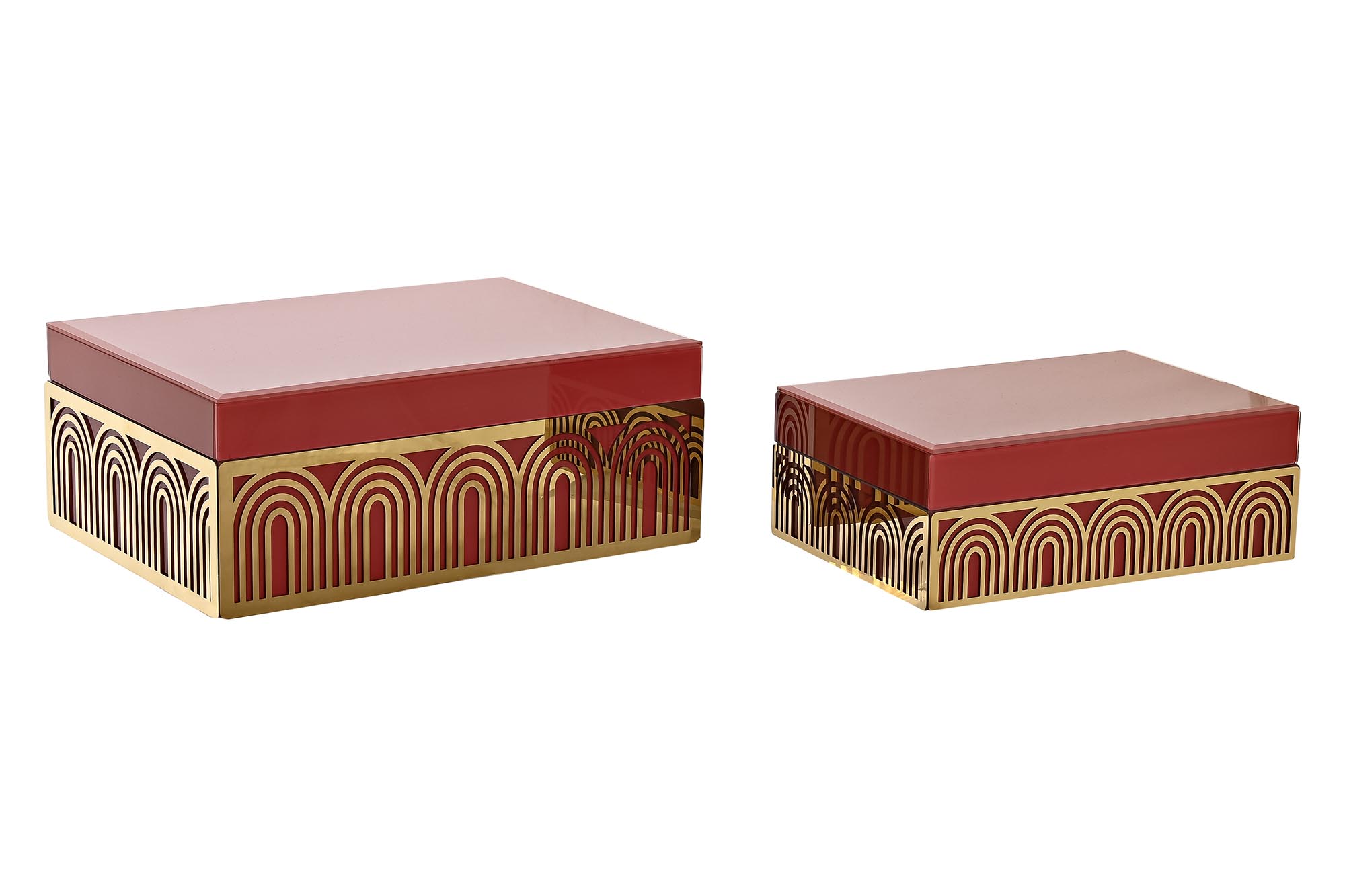 JOYERO SET 2 METAL MDF 25X18X10 2 SURT.
