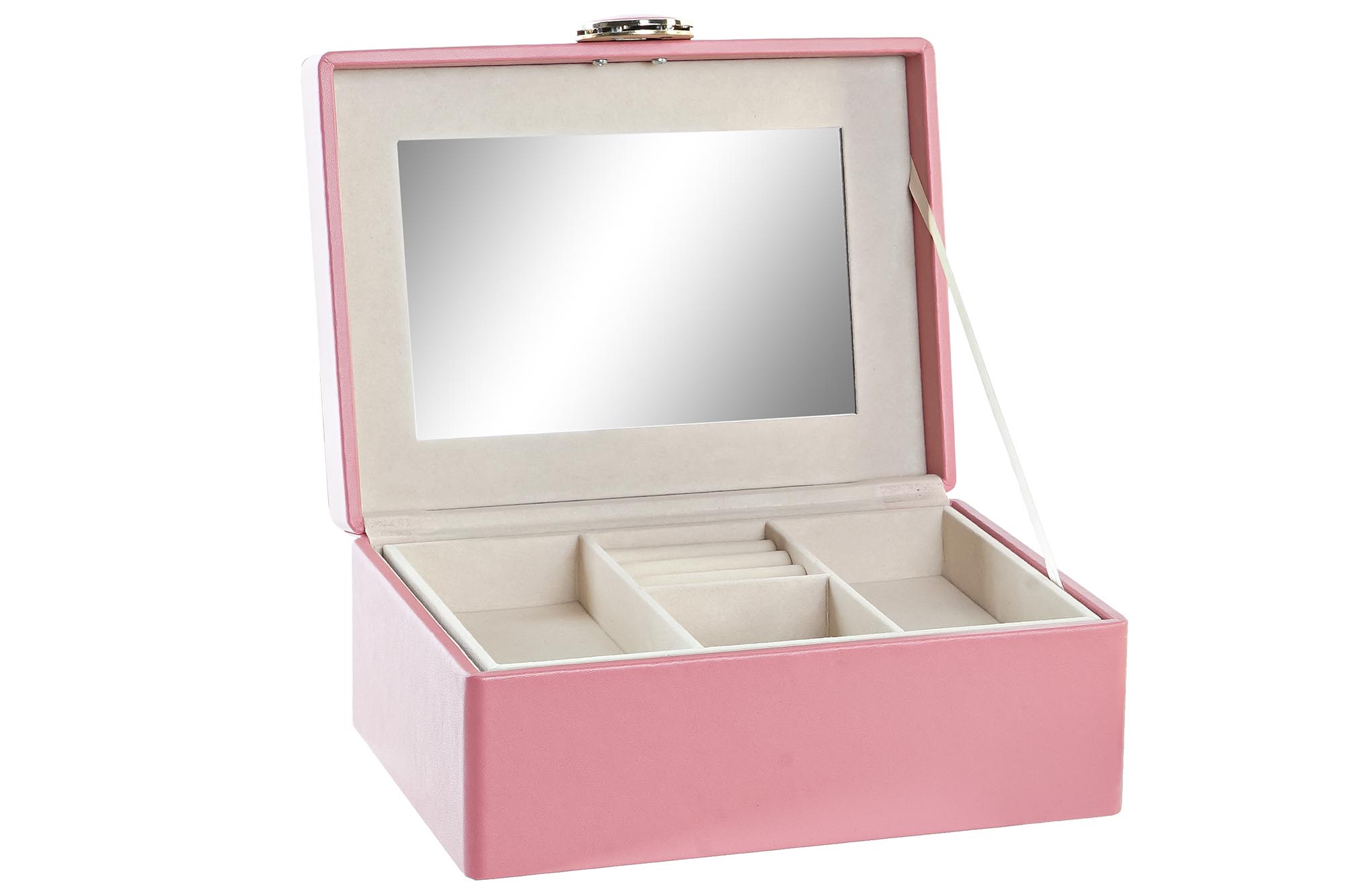 JOYERO PU MDF 23X17X10 ROSA