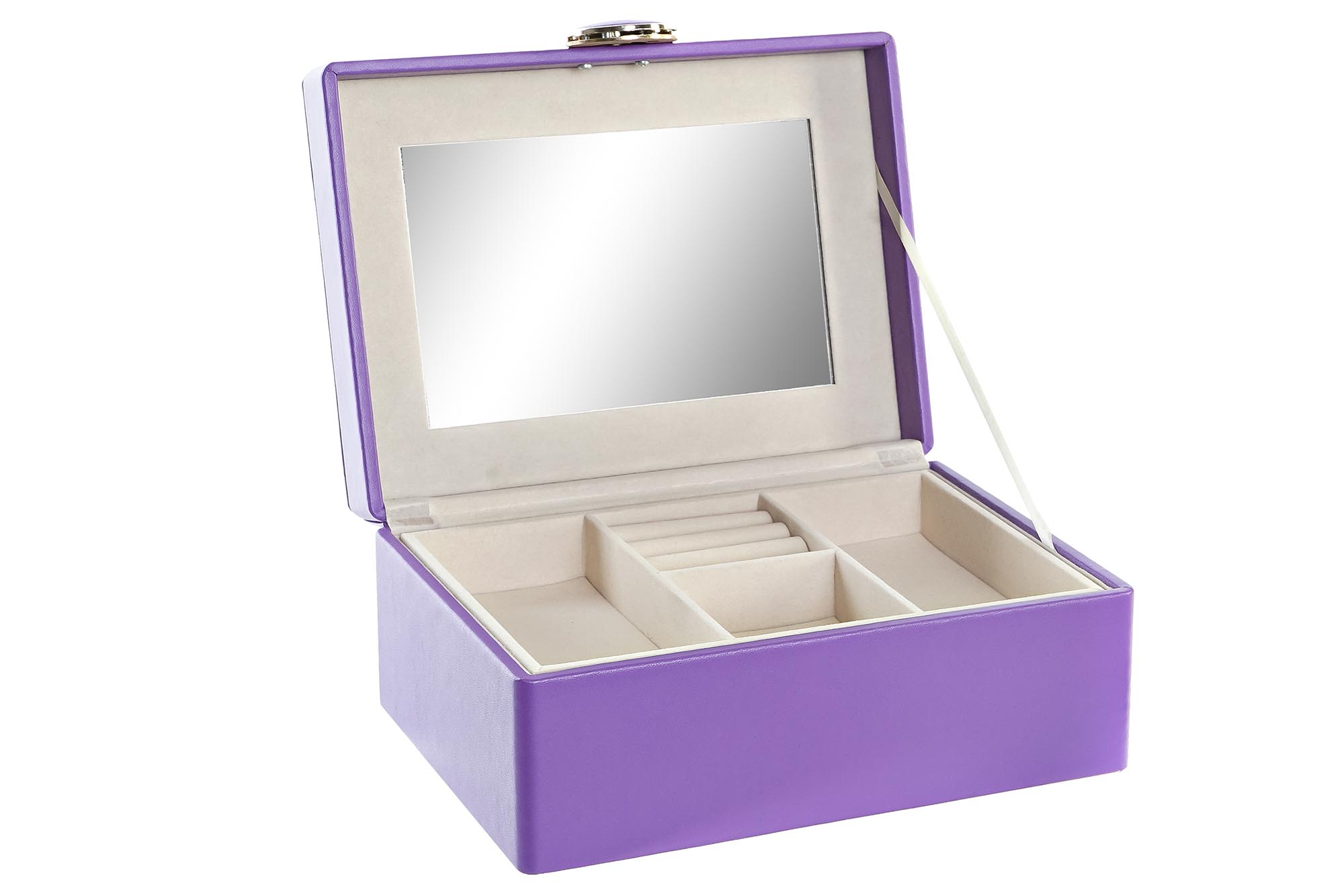 JOYERO PU MDF 23X17X10 LILA