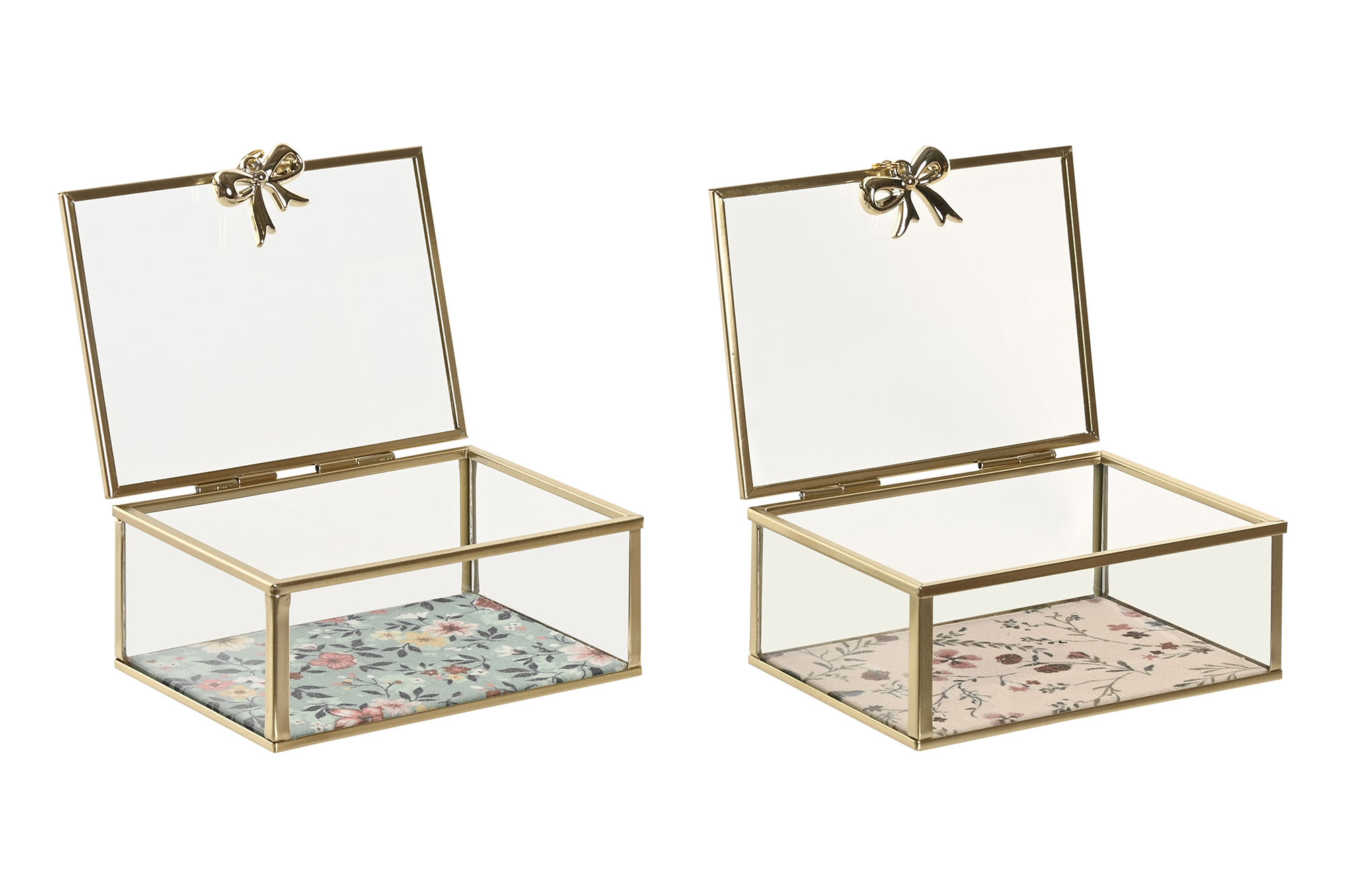 JOYERO CRISTAL METAL 14X11X6 2 SURT.