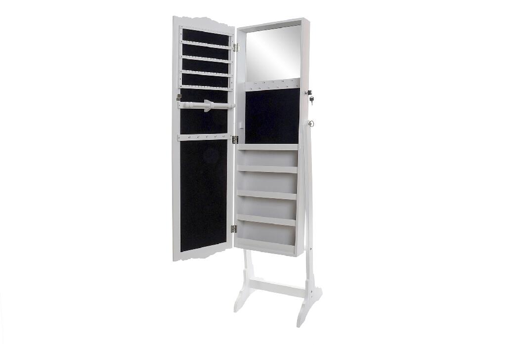 JOYERO MDF ESPEJO 41X36X156 BLANCO