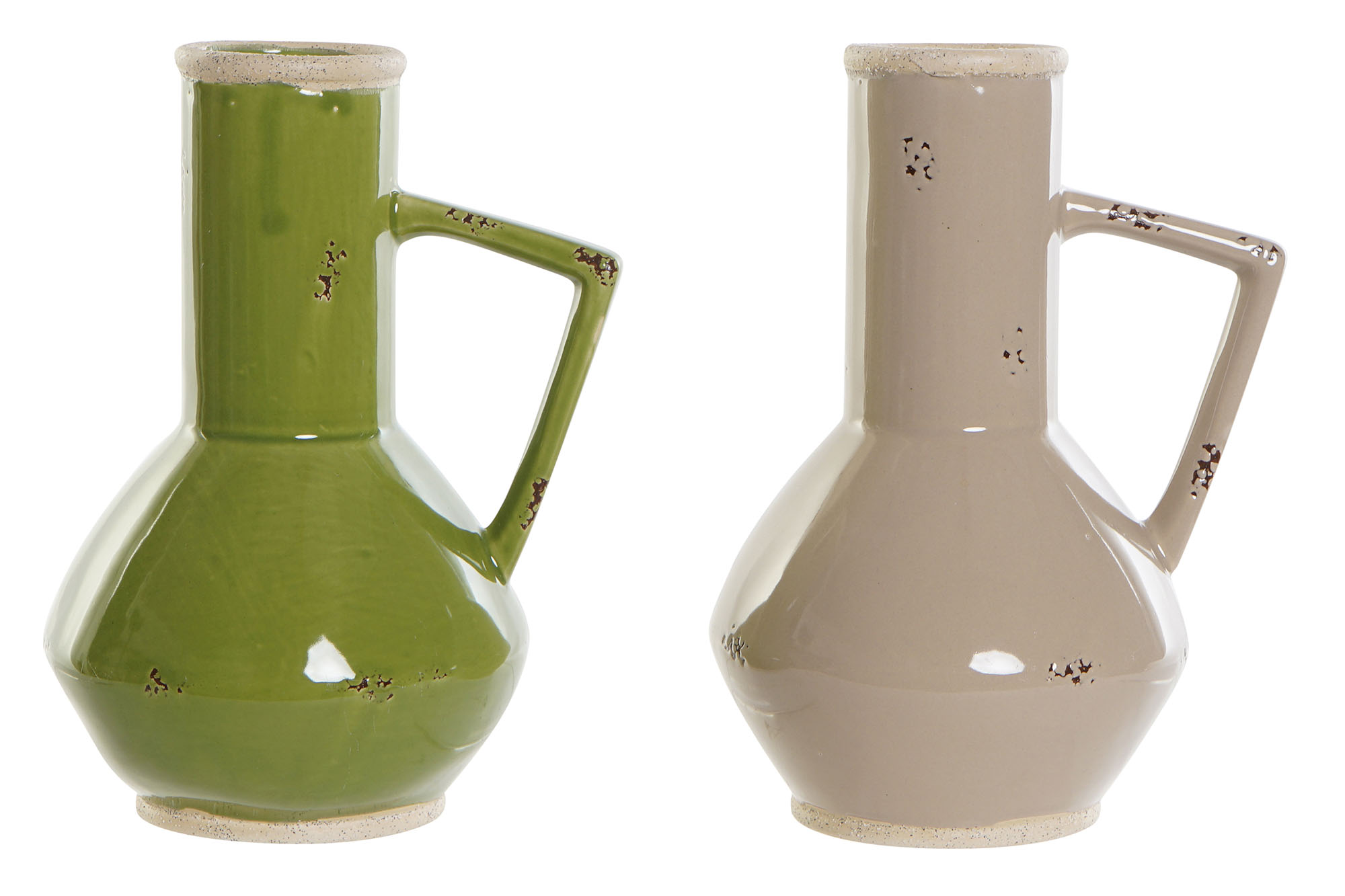 JARRON PORCELANA 17,5X13,5X22 ENVEJECIDO 2 SURT.