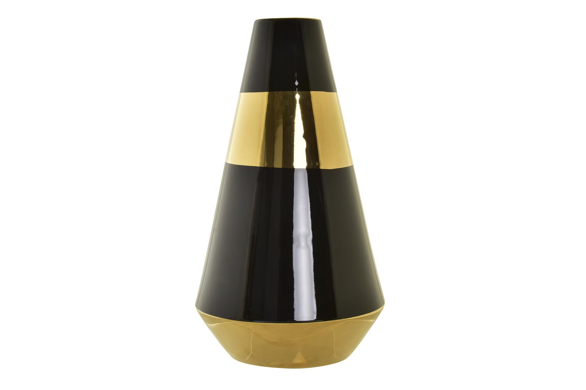 JARRON PORCELANA 19X19X35 BICOLOR
