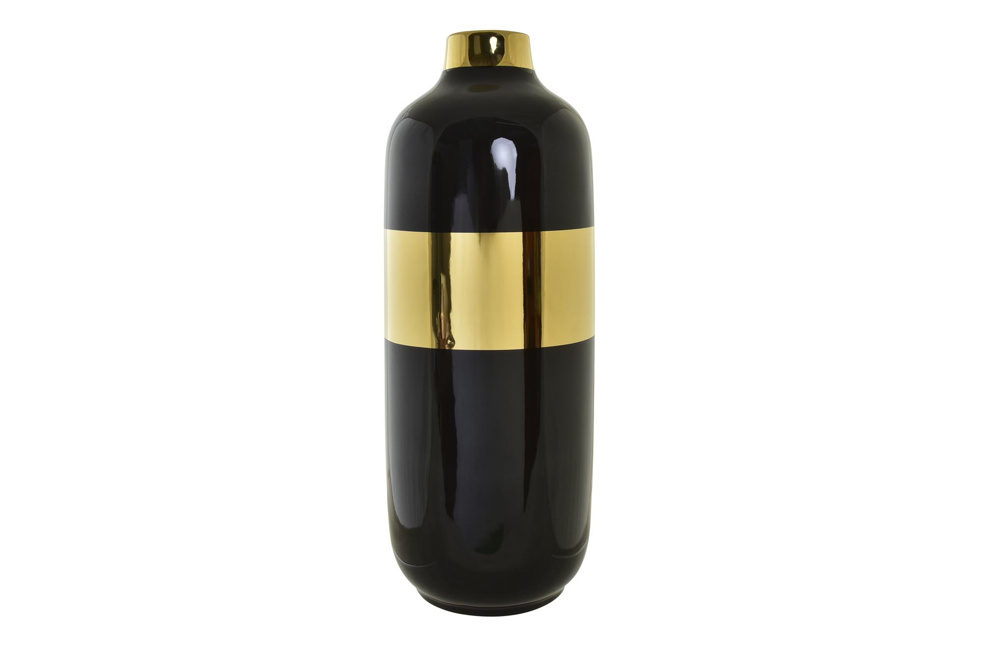 JARRON PORCELANA 16X16X41 BICOLOR