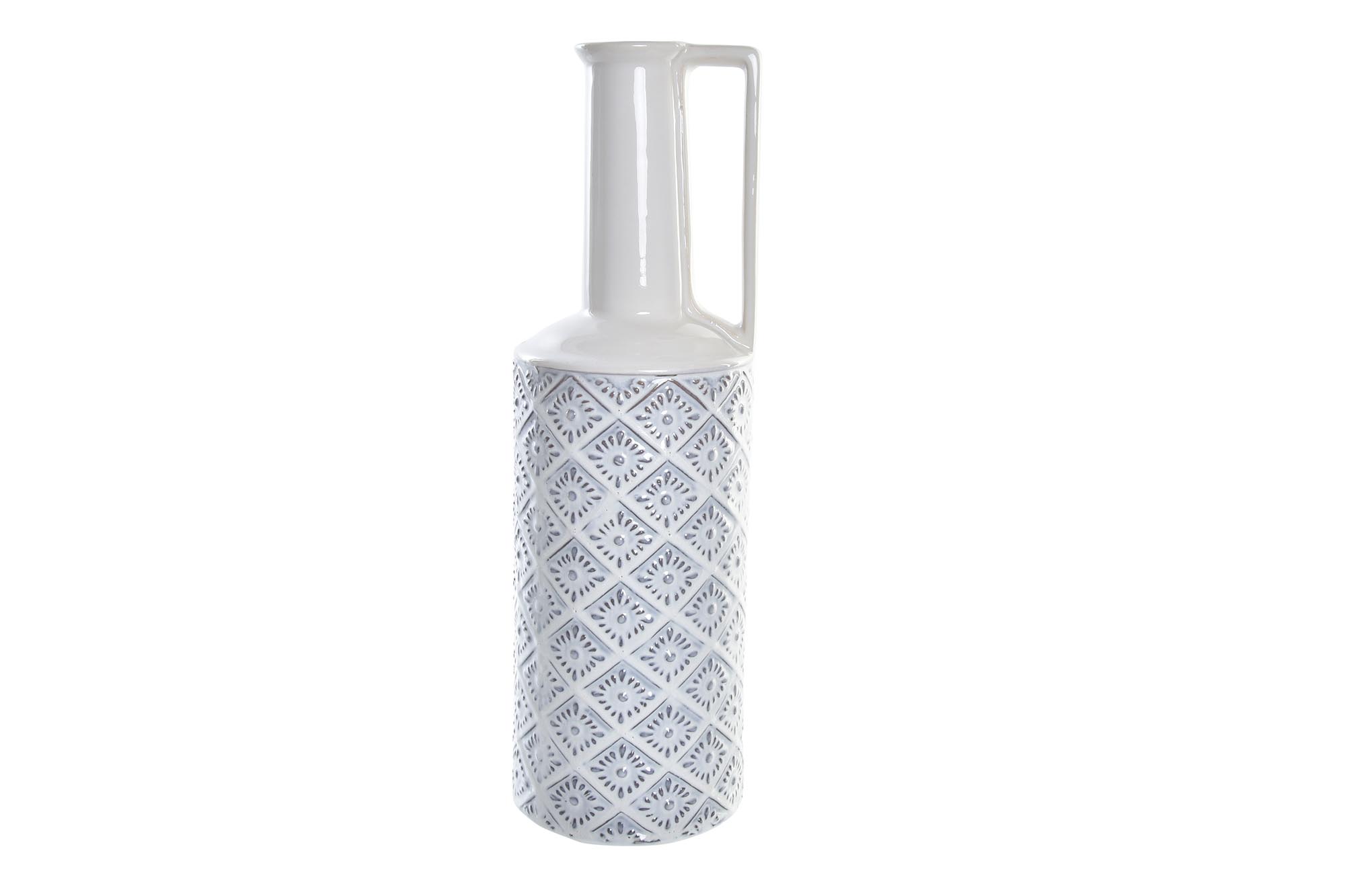 JARRON PORCELANA 14X14X45 BLANCO