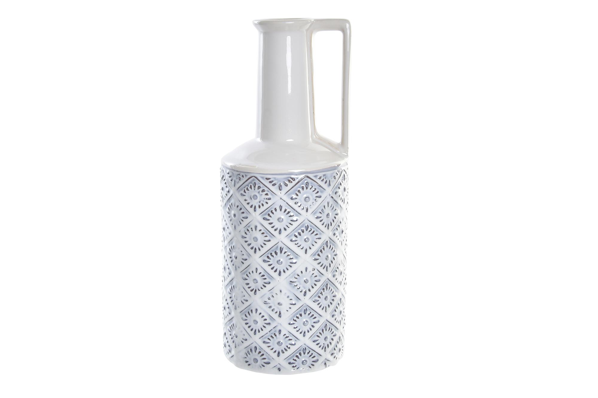 JARRON PORCELANA 14X14X30 BLANCO