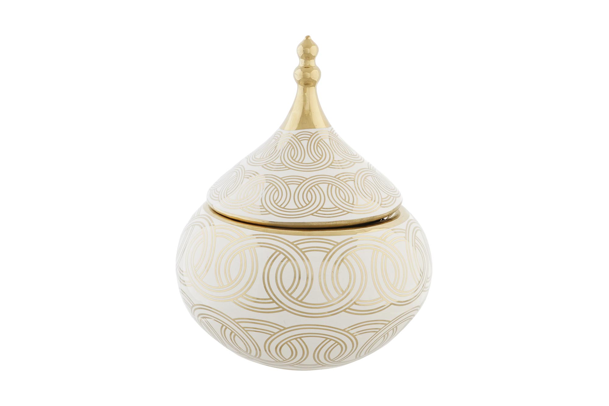 TIBOR PORCELANA 18X18X22 CROMADO BLANCO