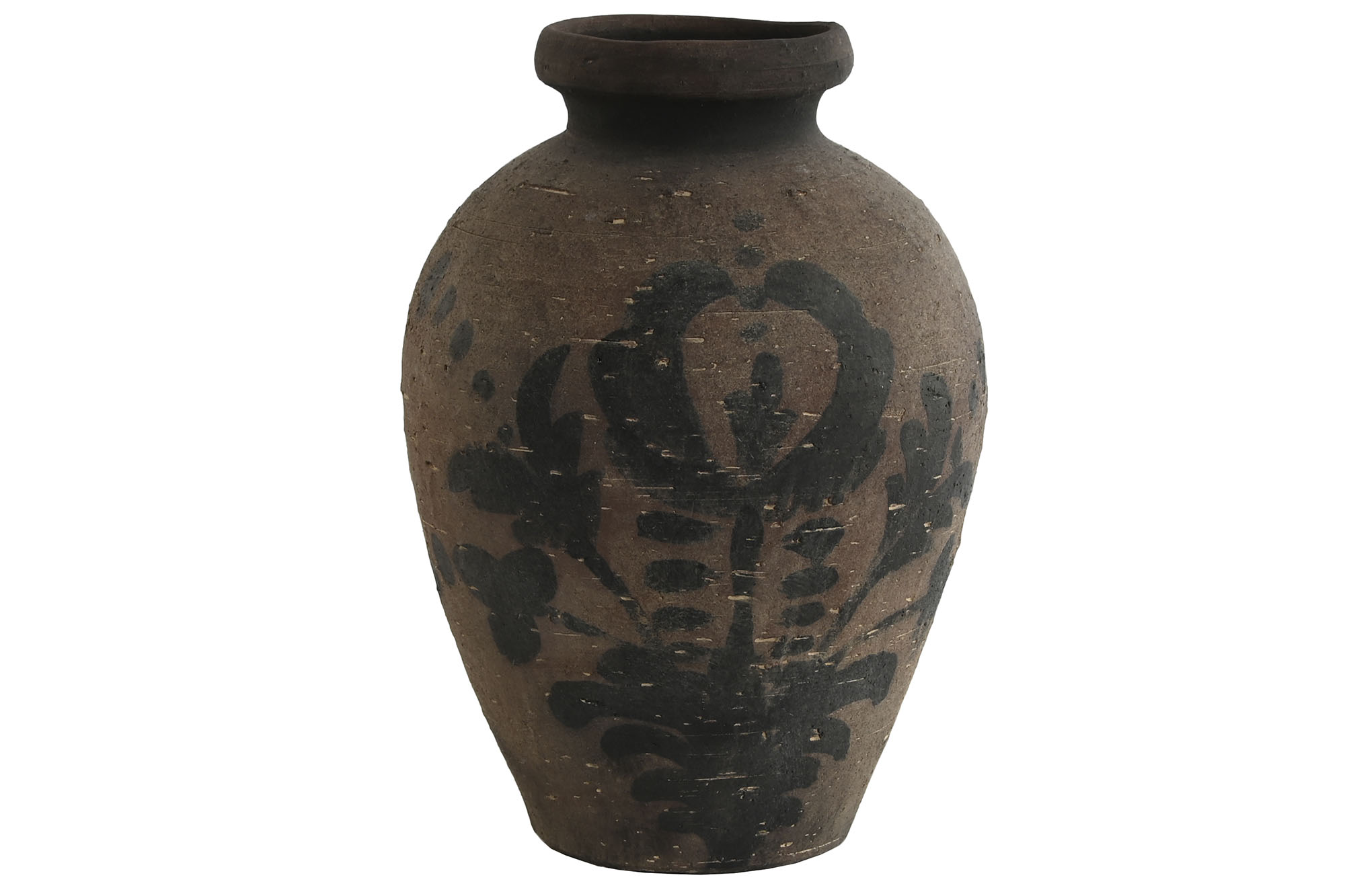 JARRON TERRACOTA 29X29X42 ENVEJECIDO MARRON