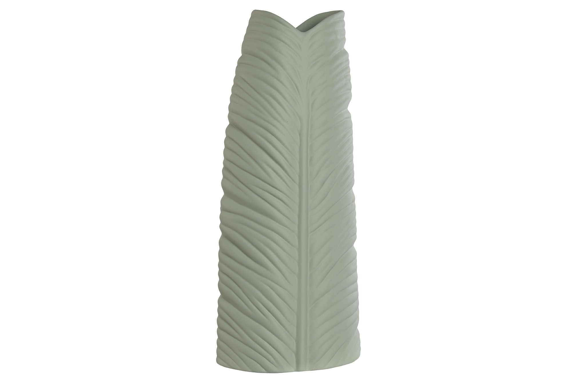JARRON GRES 21X10X50 HOJA VERDE MENTA