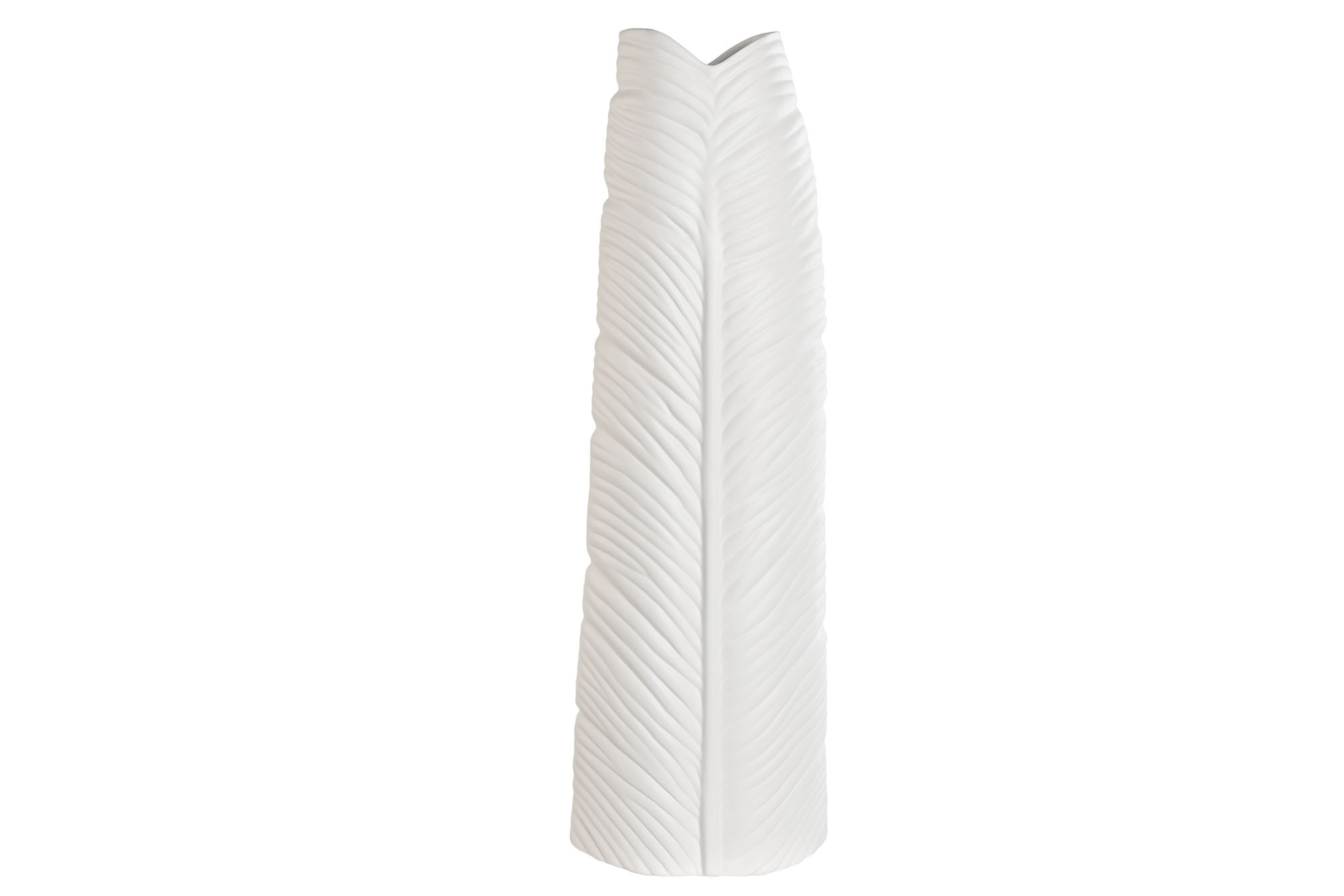 JARRON GRES 33X10X70 HOJA BLANCO