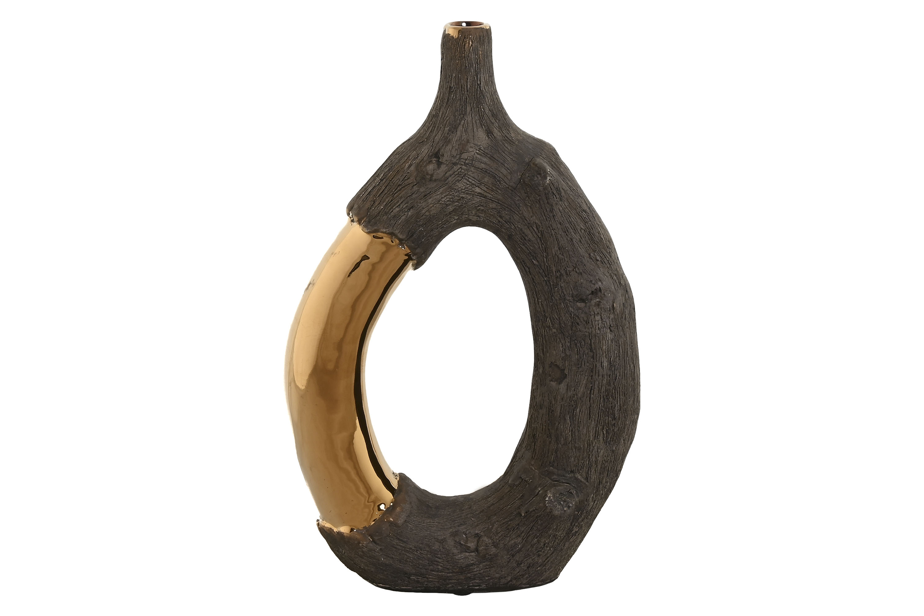 JARRON GRES 20X8X31 MARRON