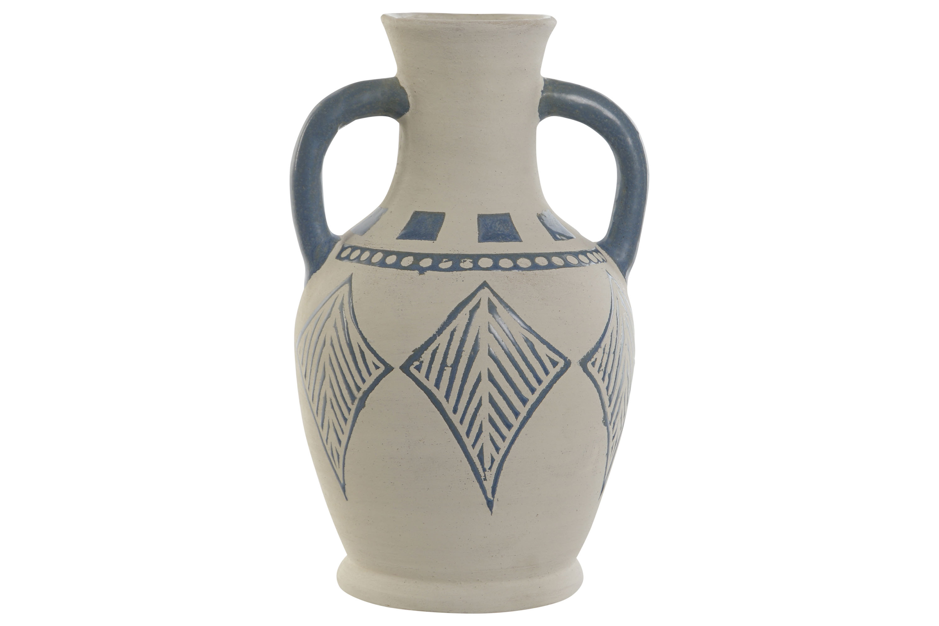 JARRON CERAMICA 15X15X25 ASA RUGOSO CRUDO