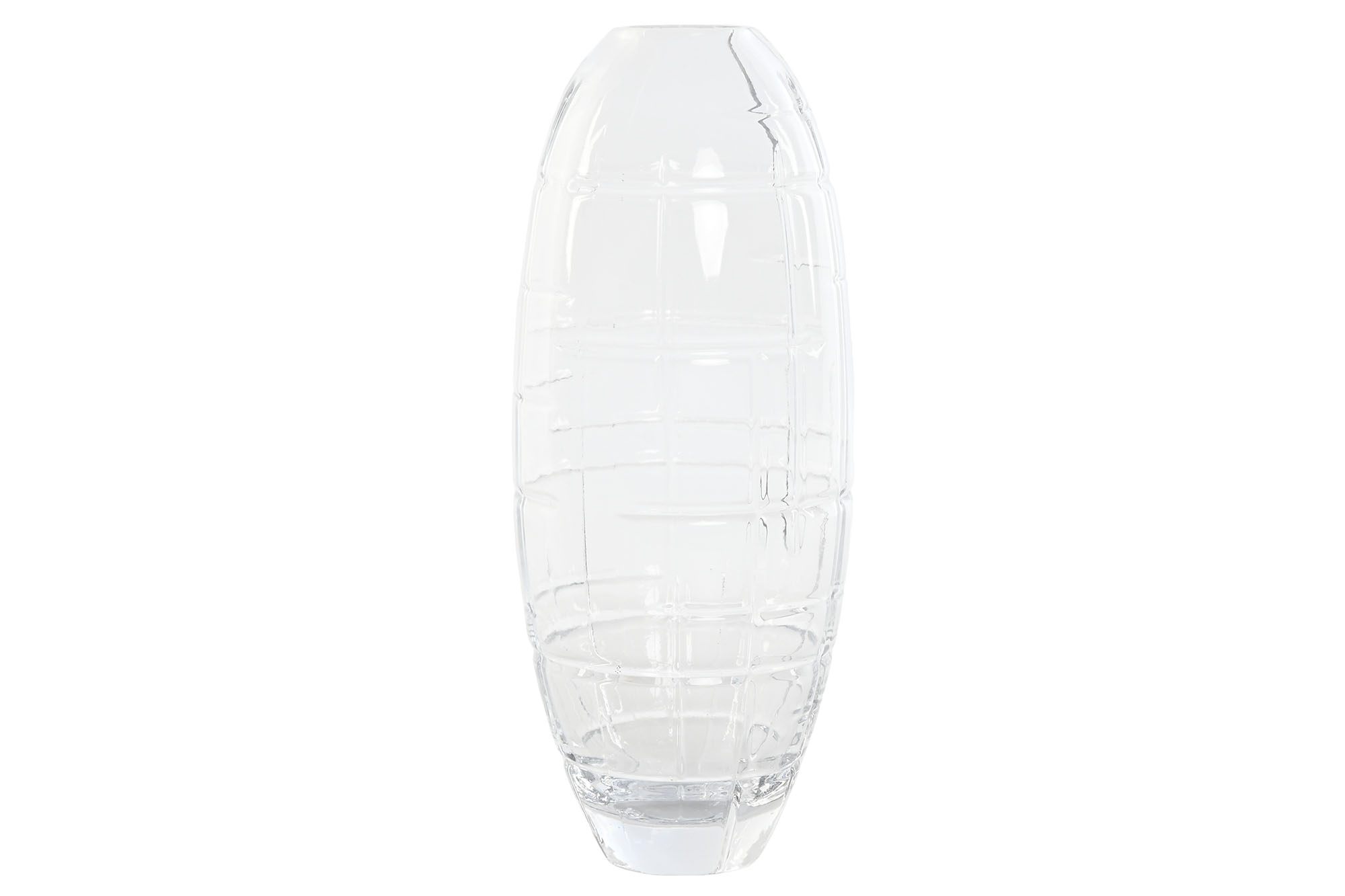 JARRON CRISTAL 11,5X11,5X28 TRANSPARENTE