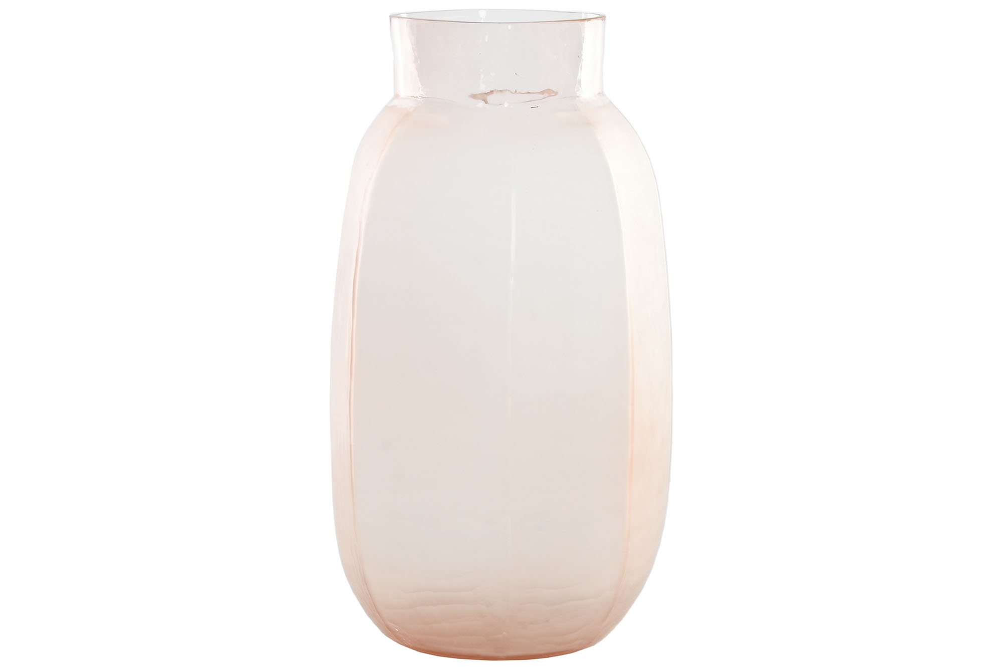 JARRON CRISTAL 23X23X44 4 Kg, GLASEADO ROSA