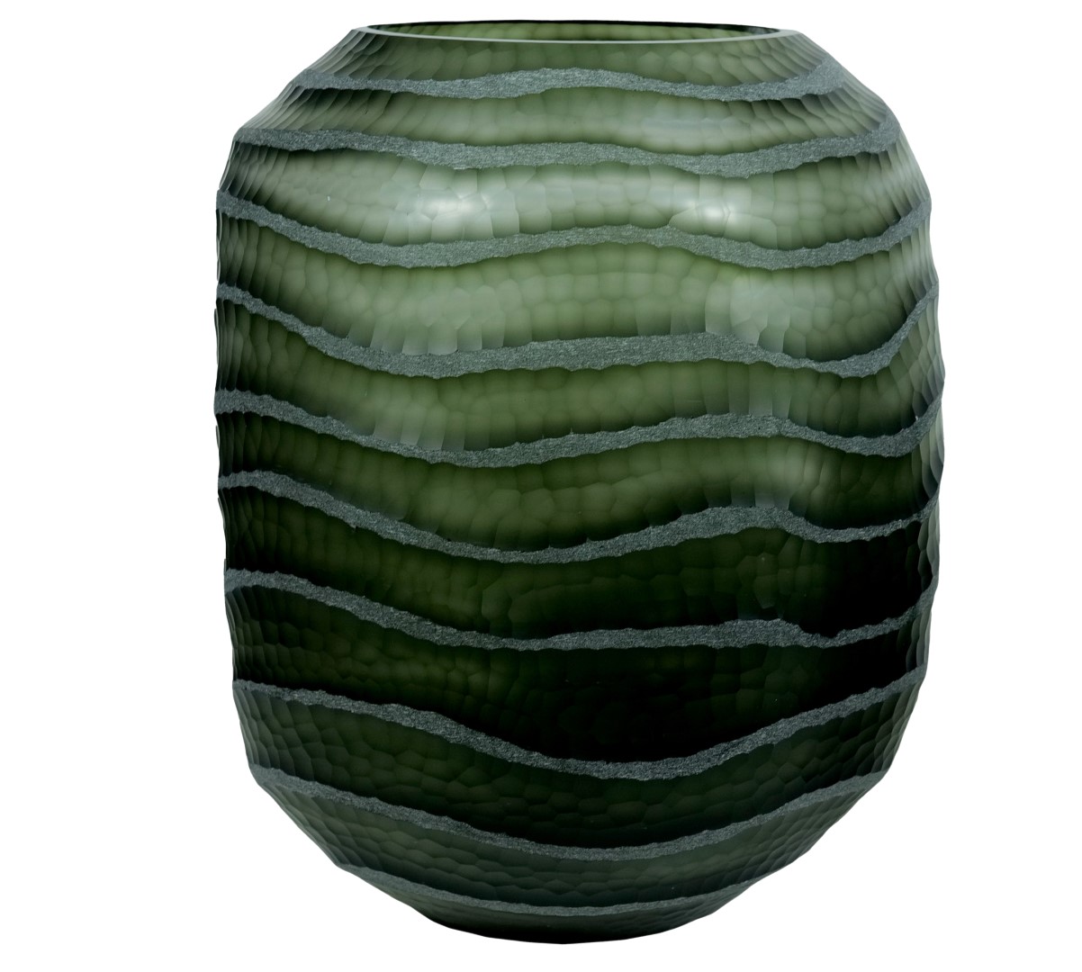 JARRON CRISTAL 27X27X33 4,5 Kg, GLASEADO