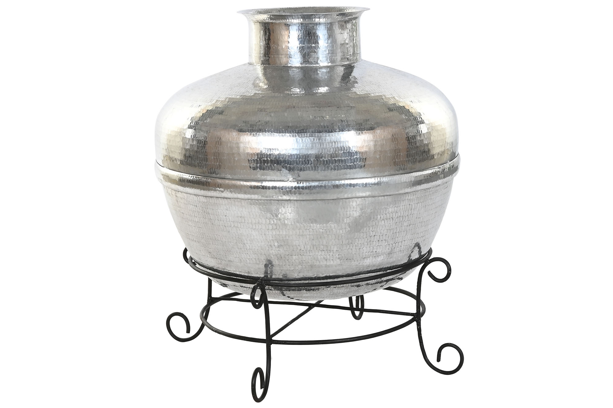 JARRON ALUMINIO 75X75X90 XL SOPORTE HIERRO