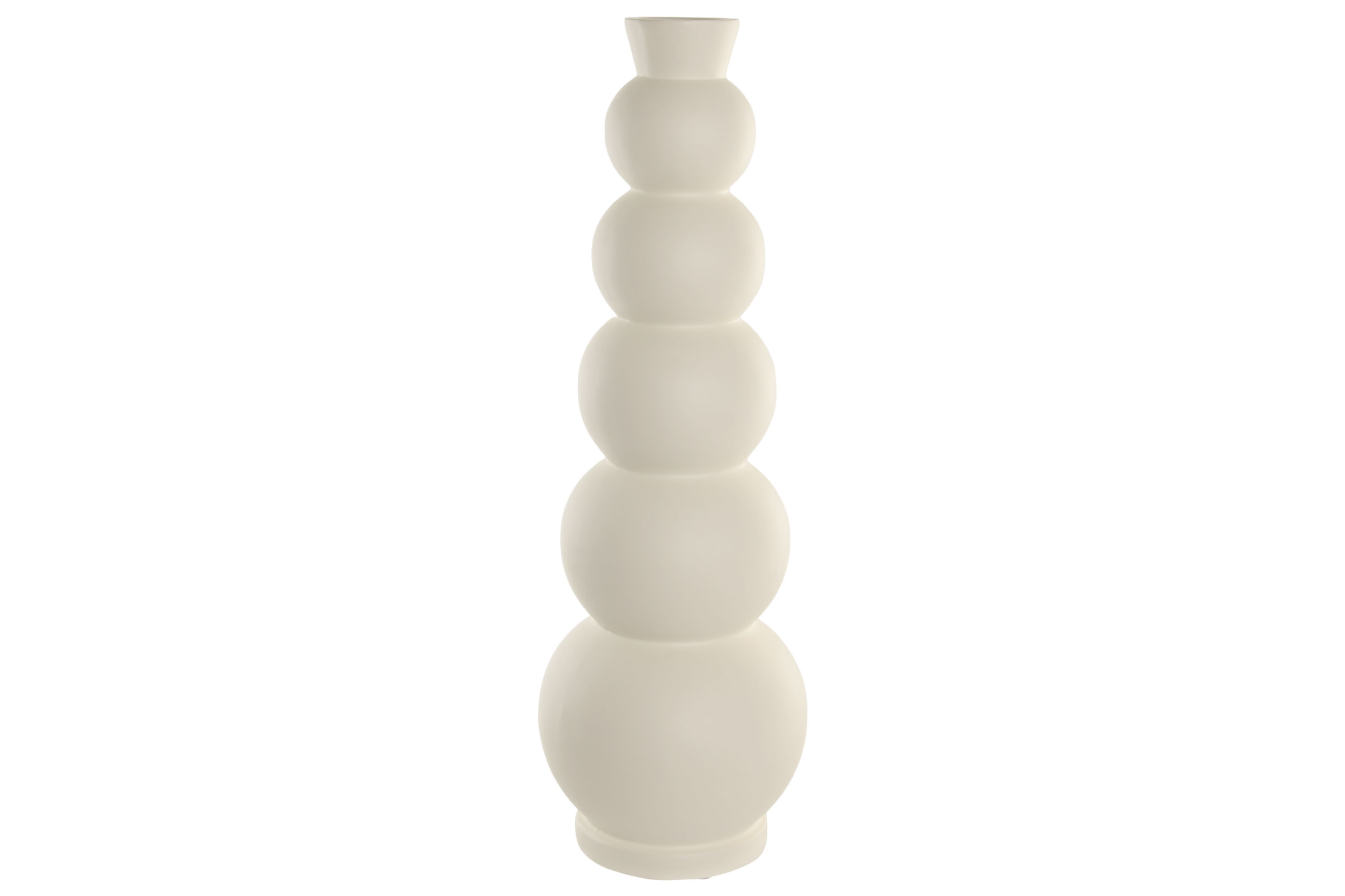 JARRON FIBRA VIDRIO 26X26X81 BLANCO