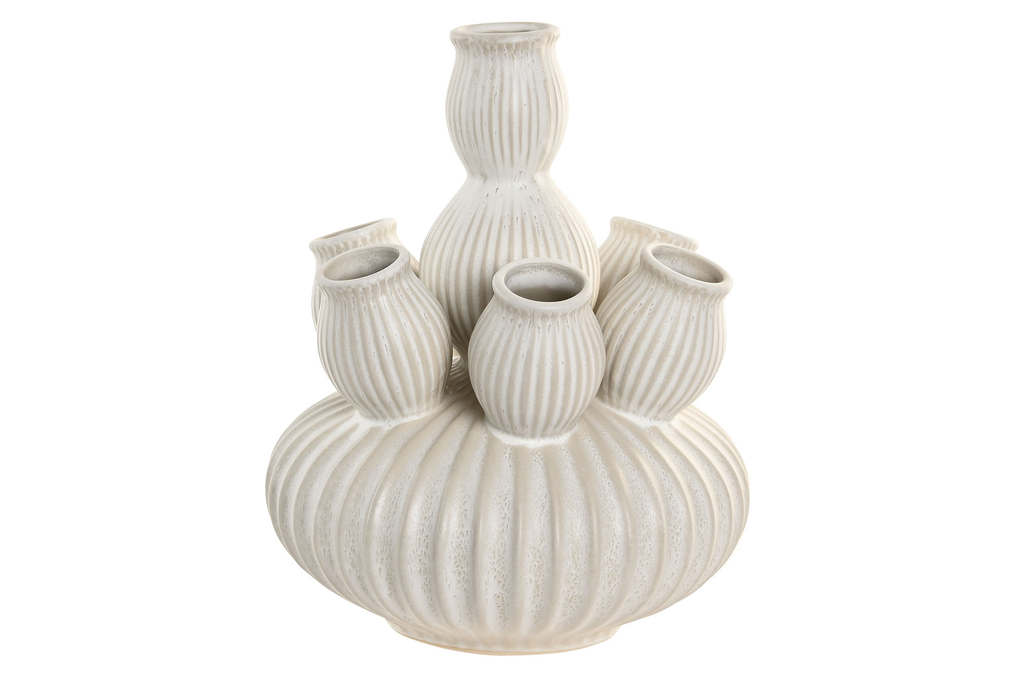 JARRON CERAMICA 28X28X35 CREMA