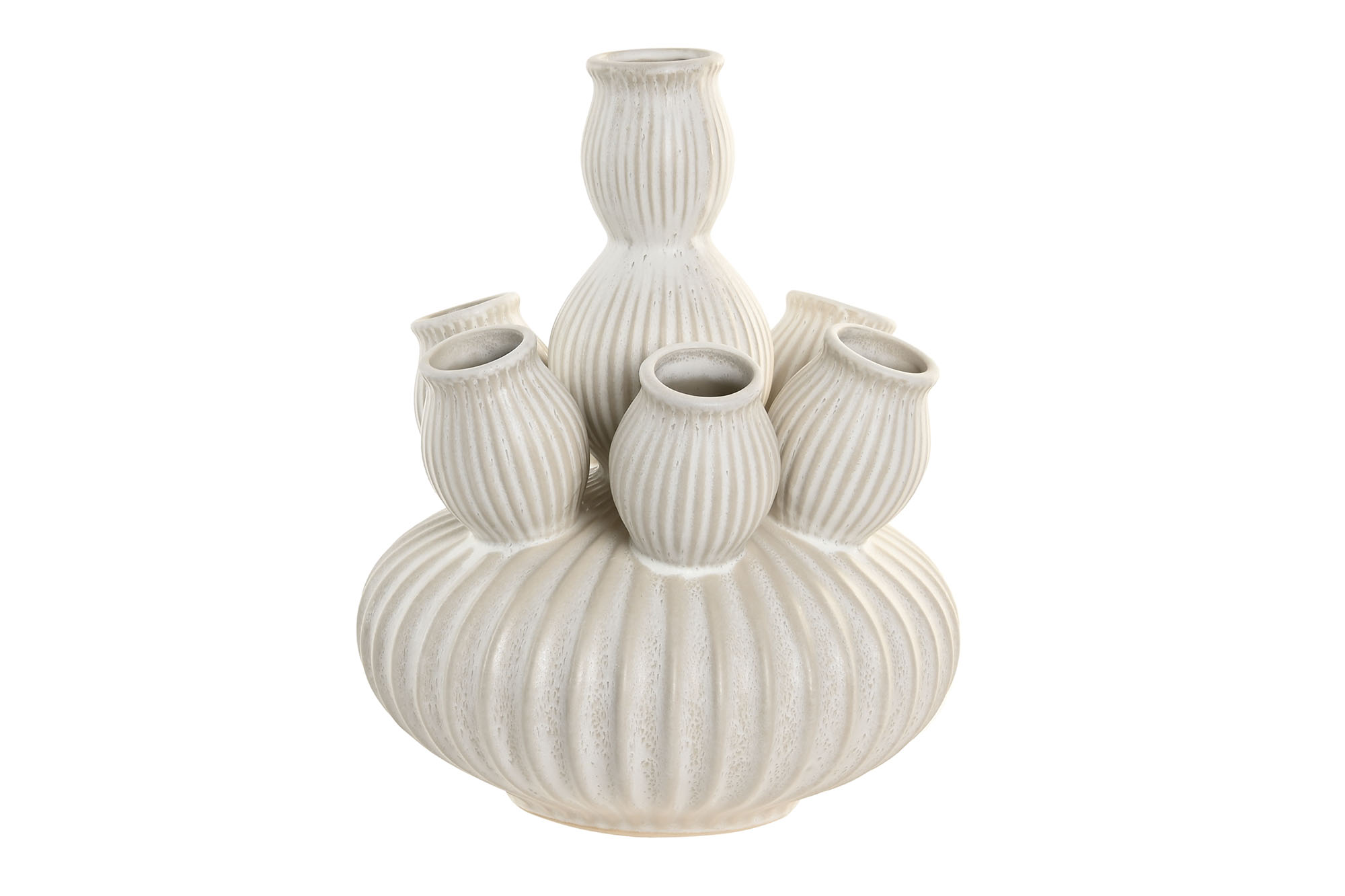 JARRON CERAMICA 18X18X23 CREMA