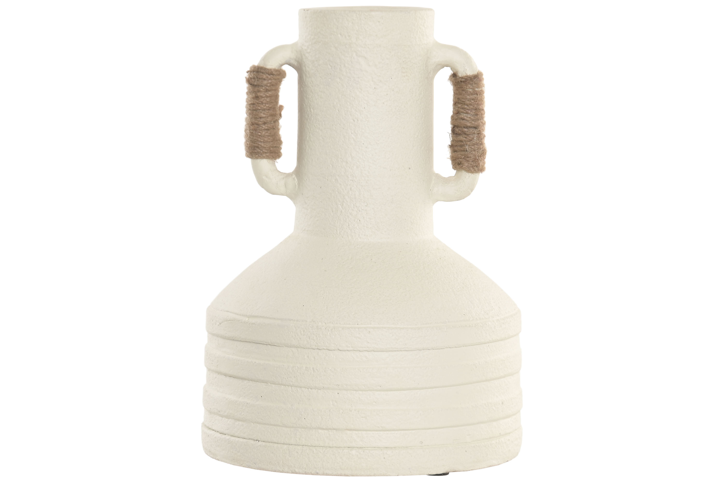 JARRON TERRACOTA RATAN 25X25X37,5 ASAS BLANCO