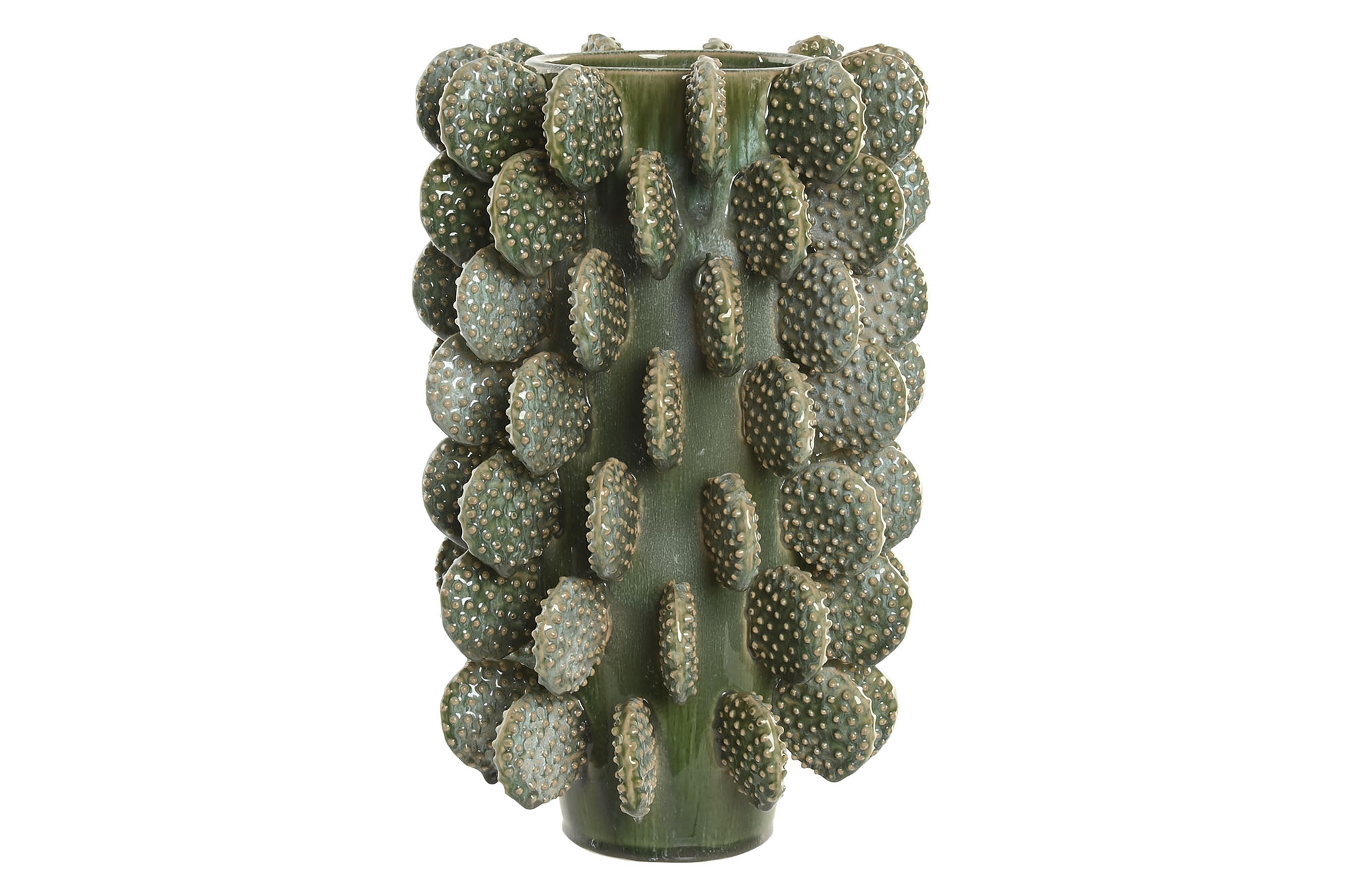 JARRON GRES 28X28X39 CACTUS VERDE