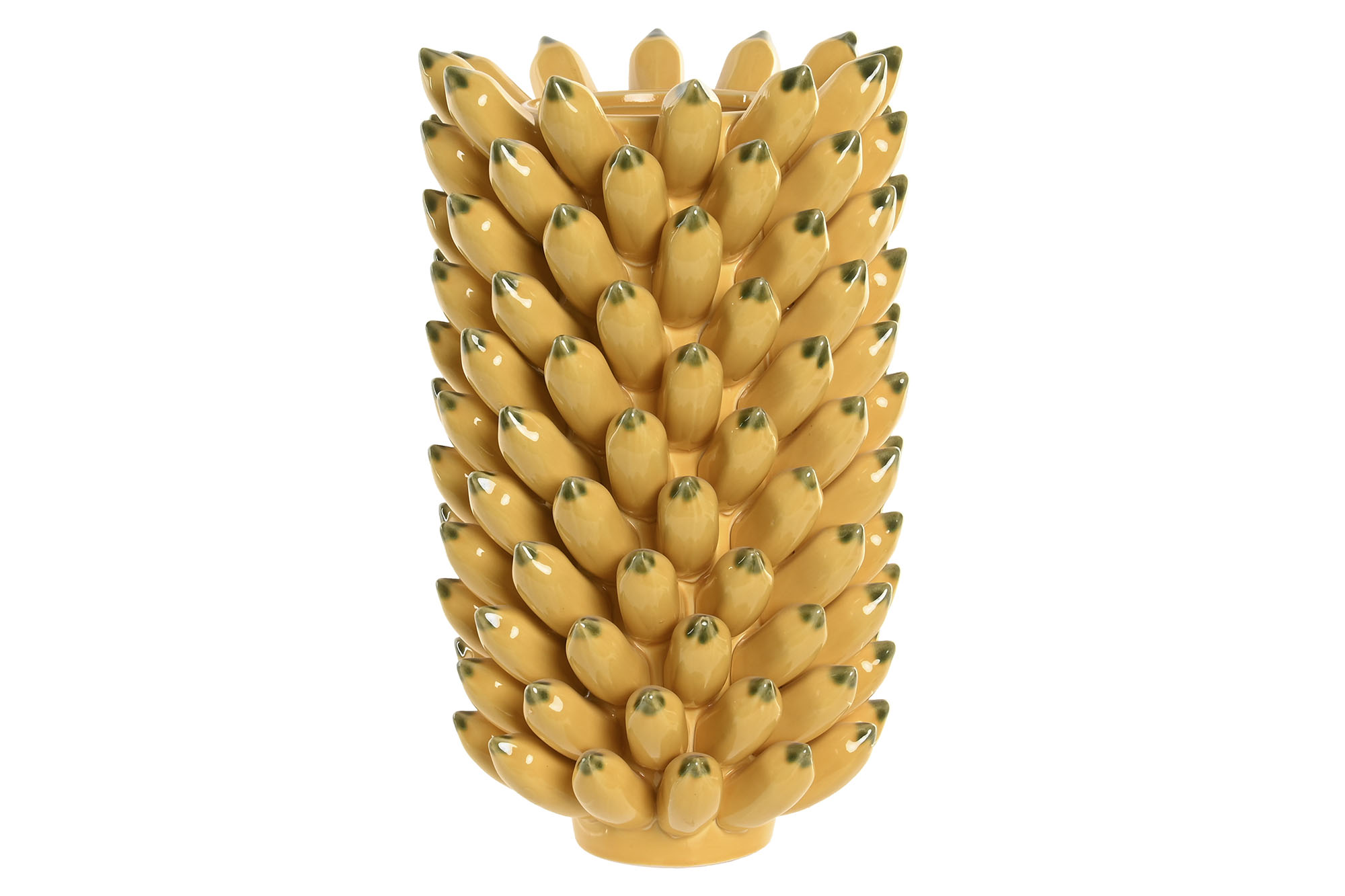 JARRON GRES 28X28X40 PLATANO AMARILLO