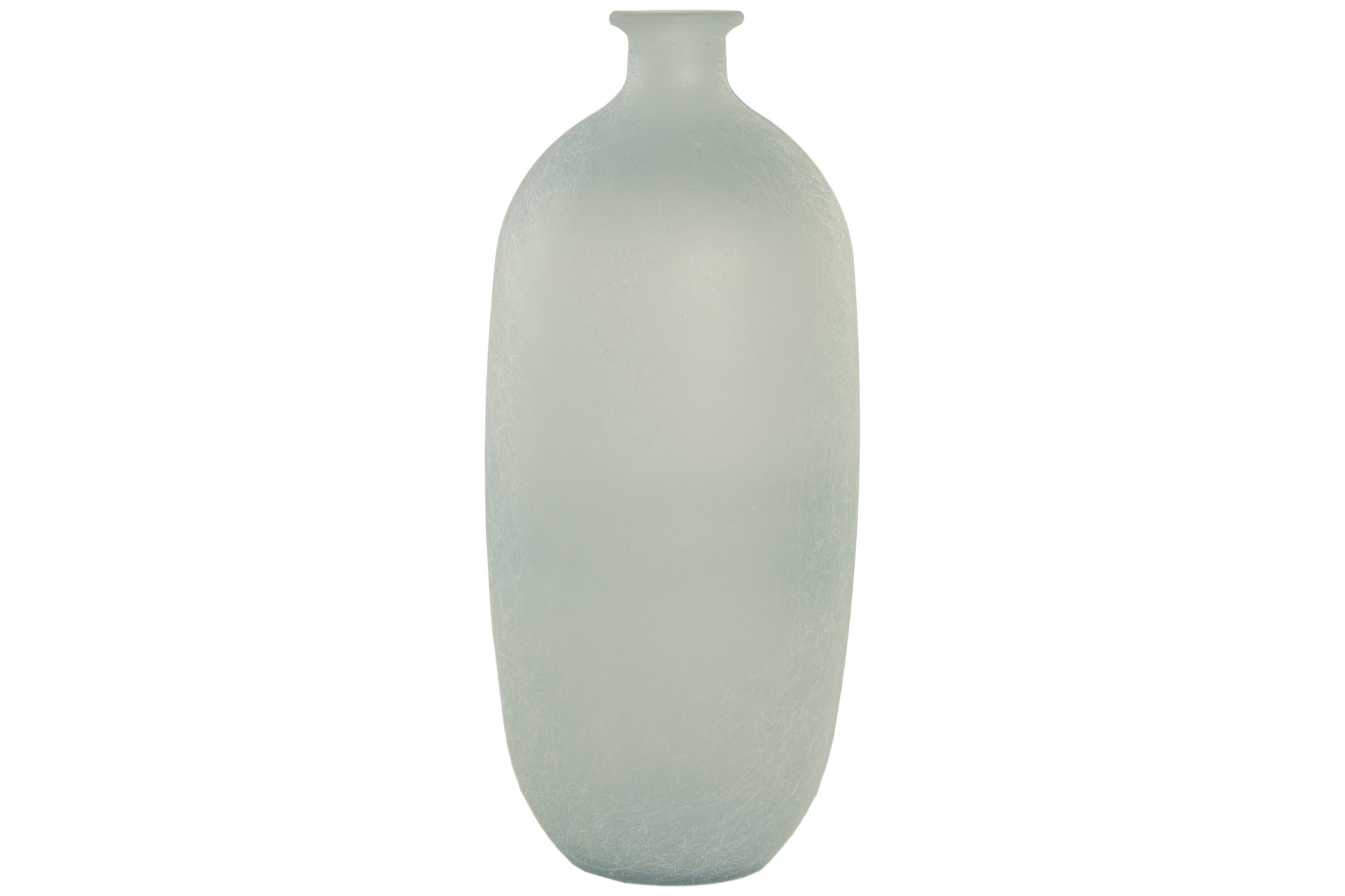 JARRON CRISTAL RECICLADO 19X19X45 GLASEADO