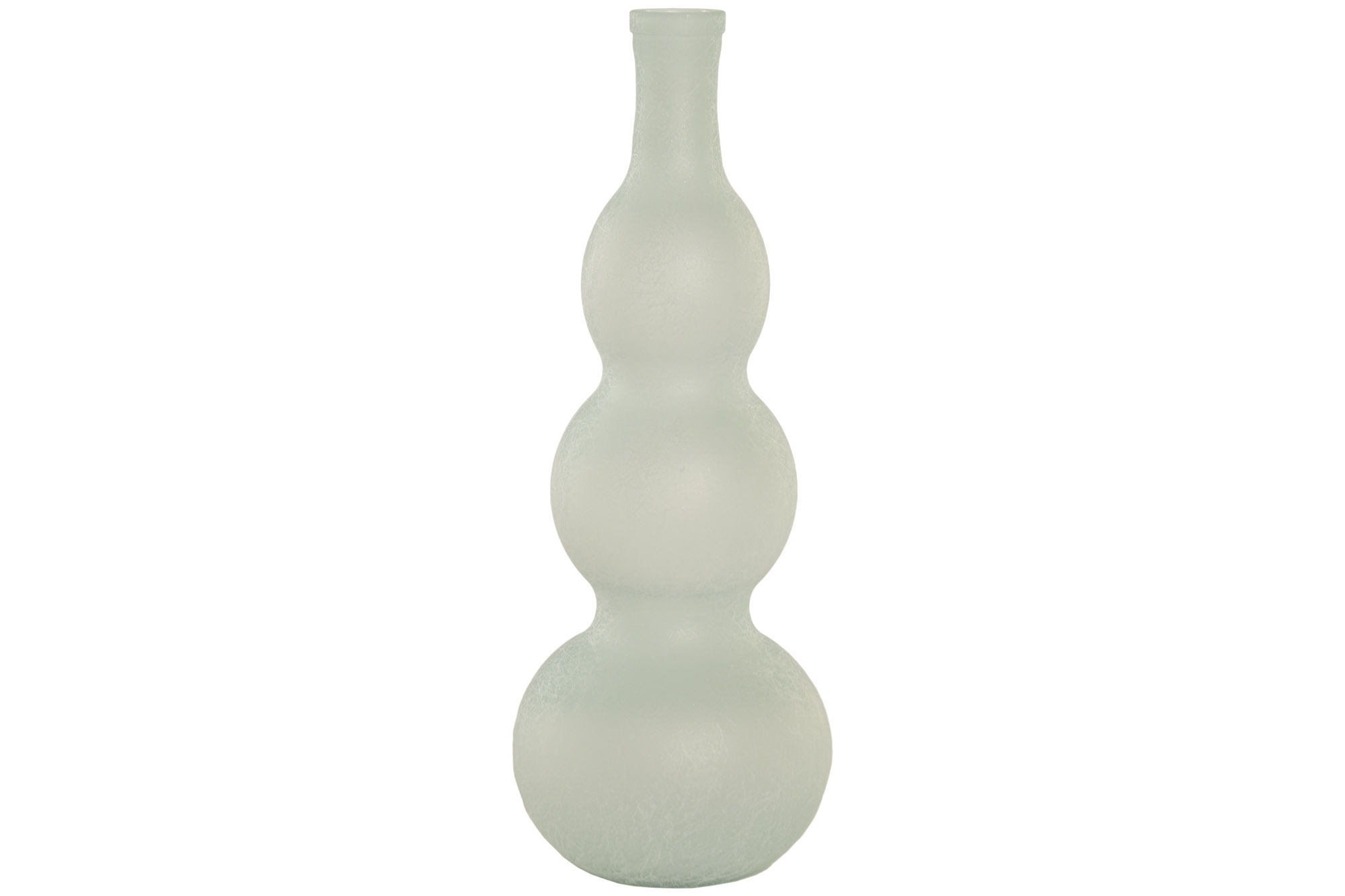 JARRON CRISTAL RECICLADO 17X17X45 GLASEADO