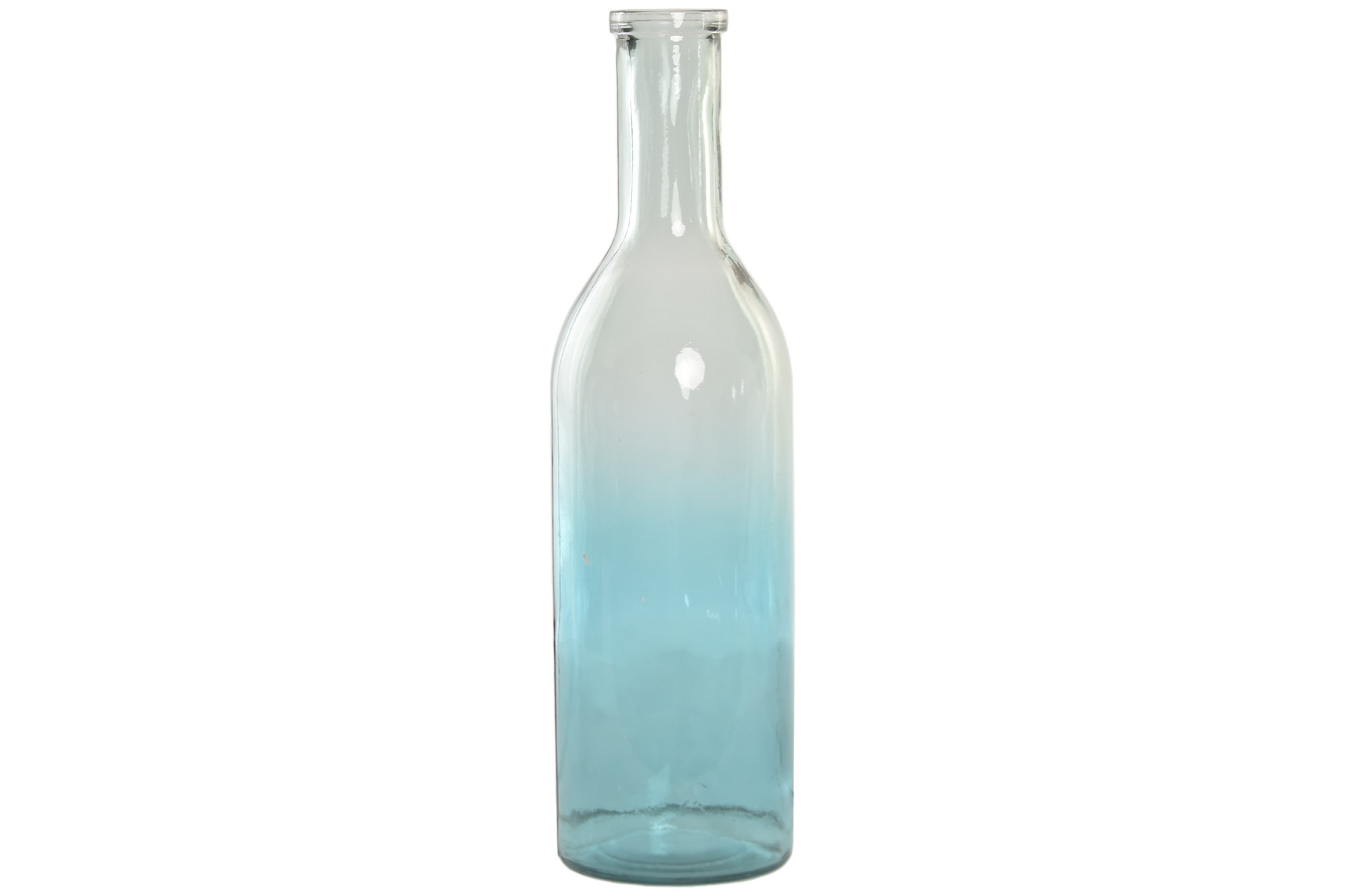 JARRON CRISTAL RECICLADO 14X14X50 BOTELLA
