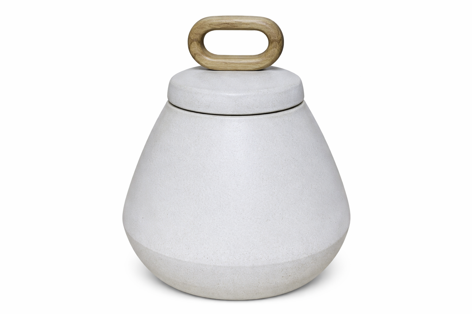 TIBOR TERRACOTA MANGO 25X25X28 NATURAL BLANCO