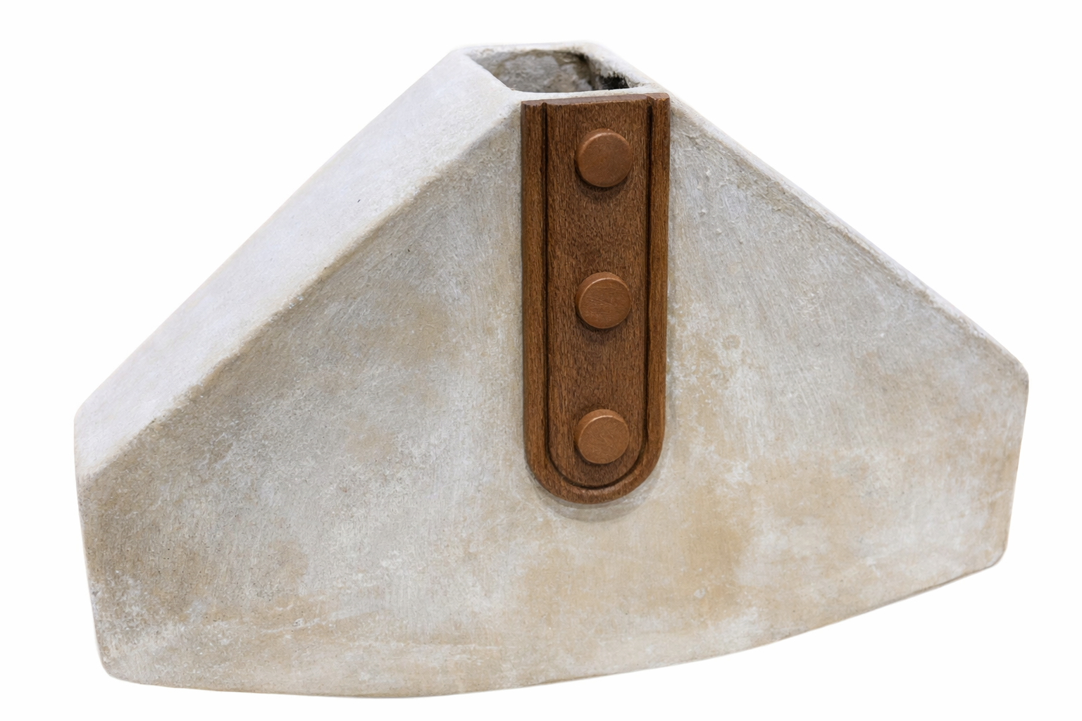 JARRON FIBRA DE PAPEL 40X11X25 DESGASTADO CRUDO